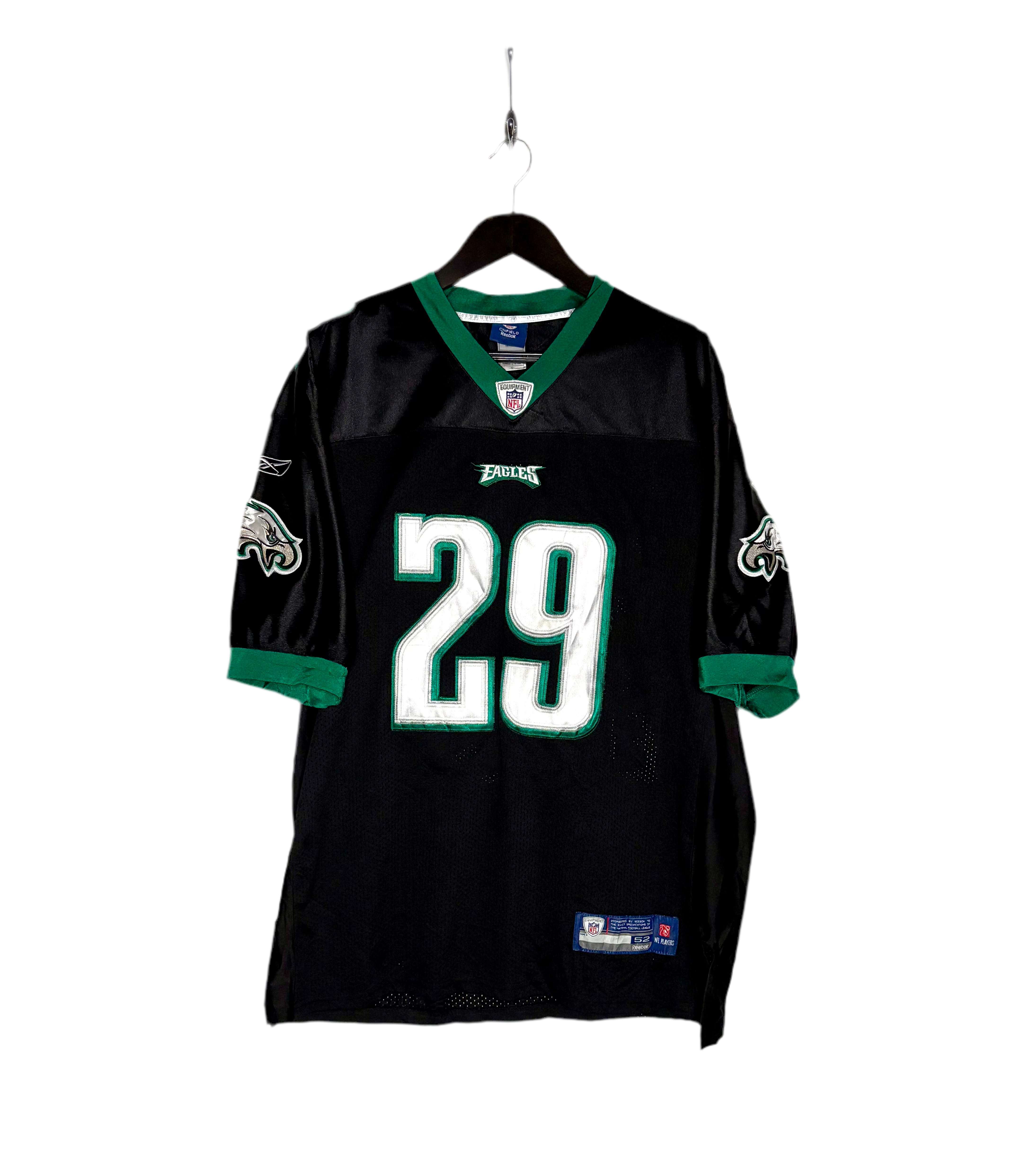 Reebok NFL Vintage Philadelphia Eagles Jersey #29 Schwarz Größe XL