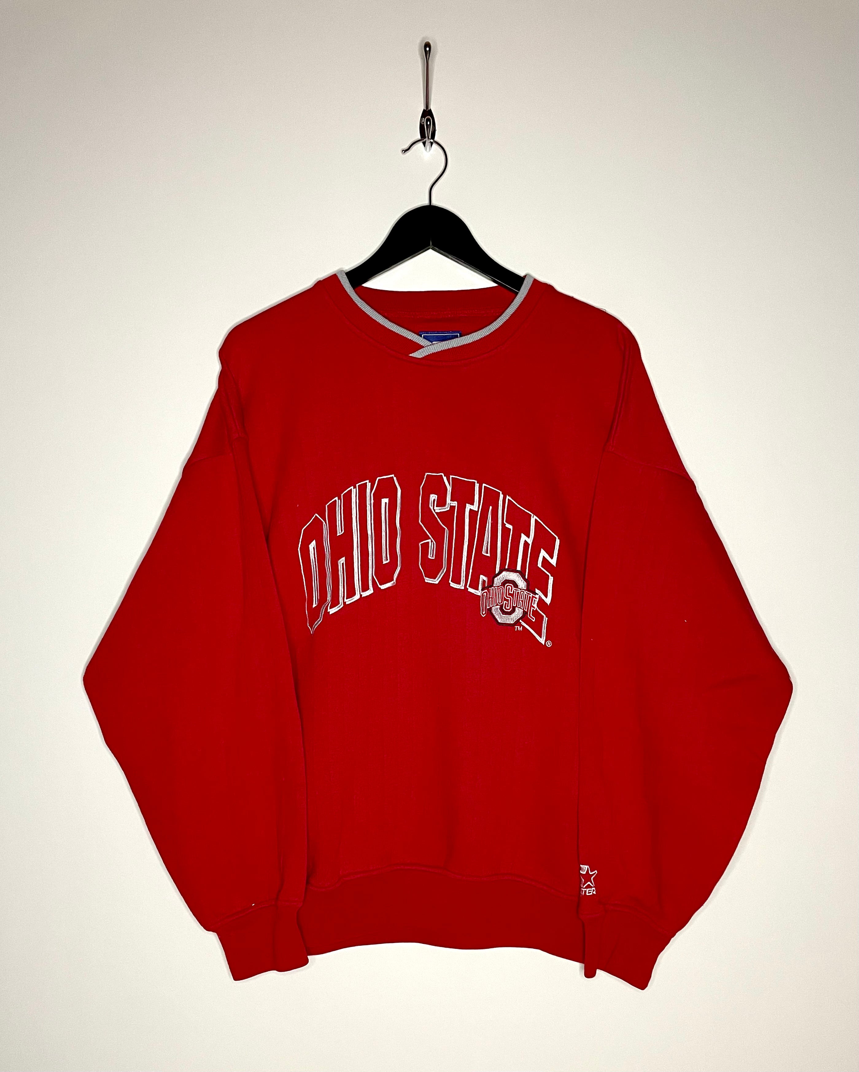 Starter Vintage Sweater Ohio State Red Size L
