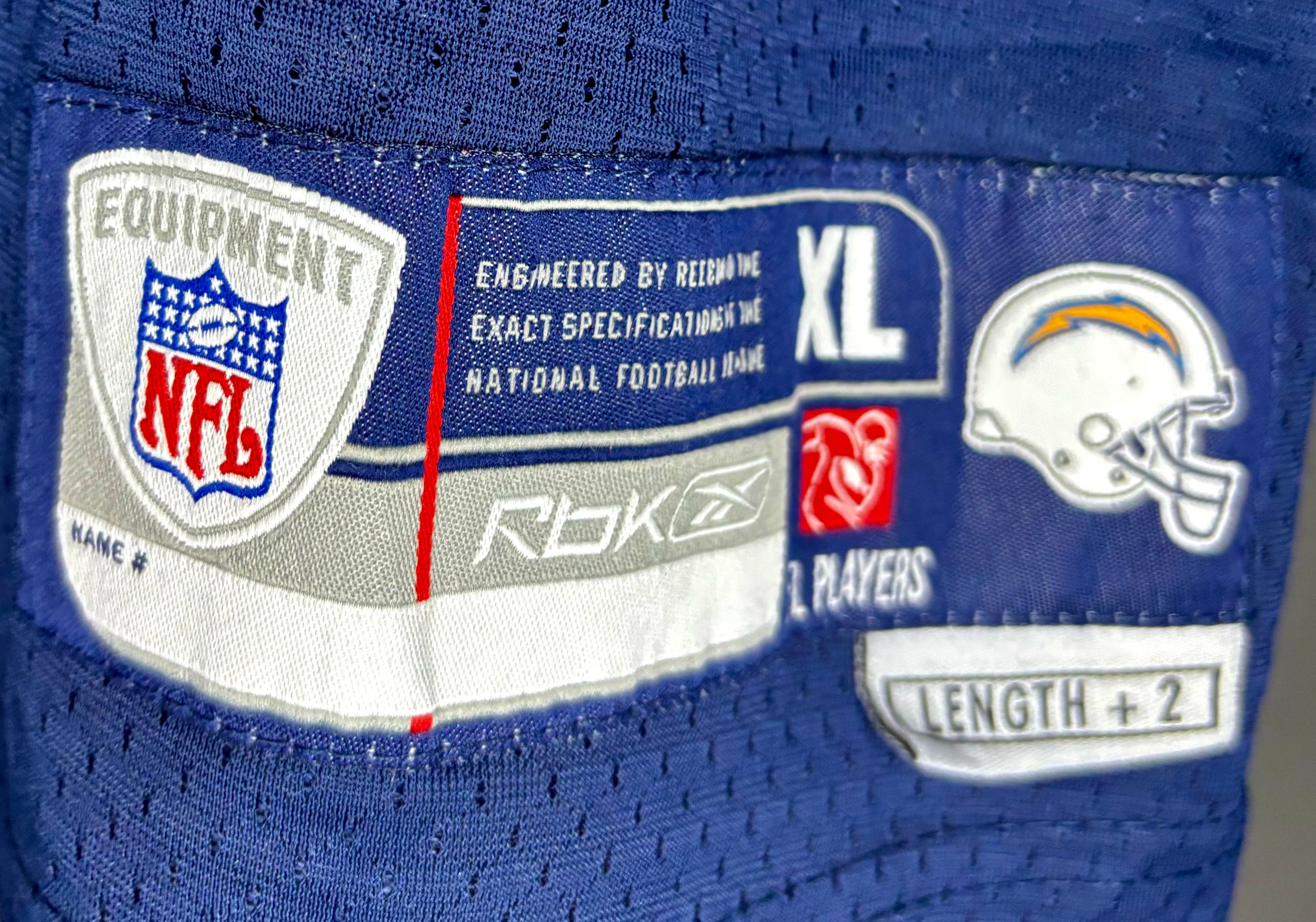 Reebok Vintage NFL Los Angeles Chargers Jersey #85 Antonio Gates Blau Größe XL