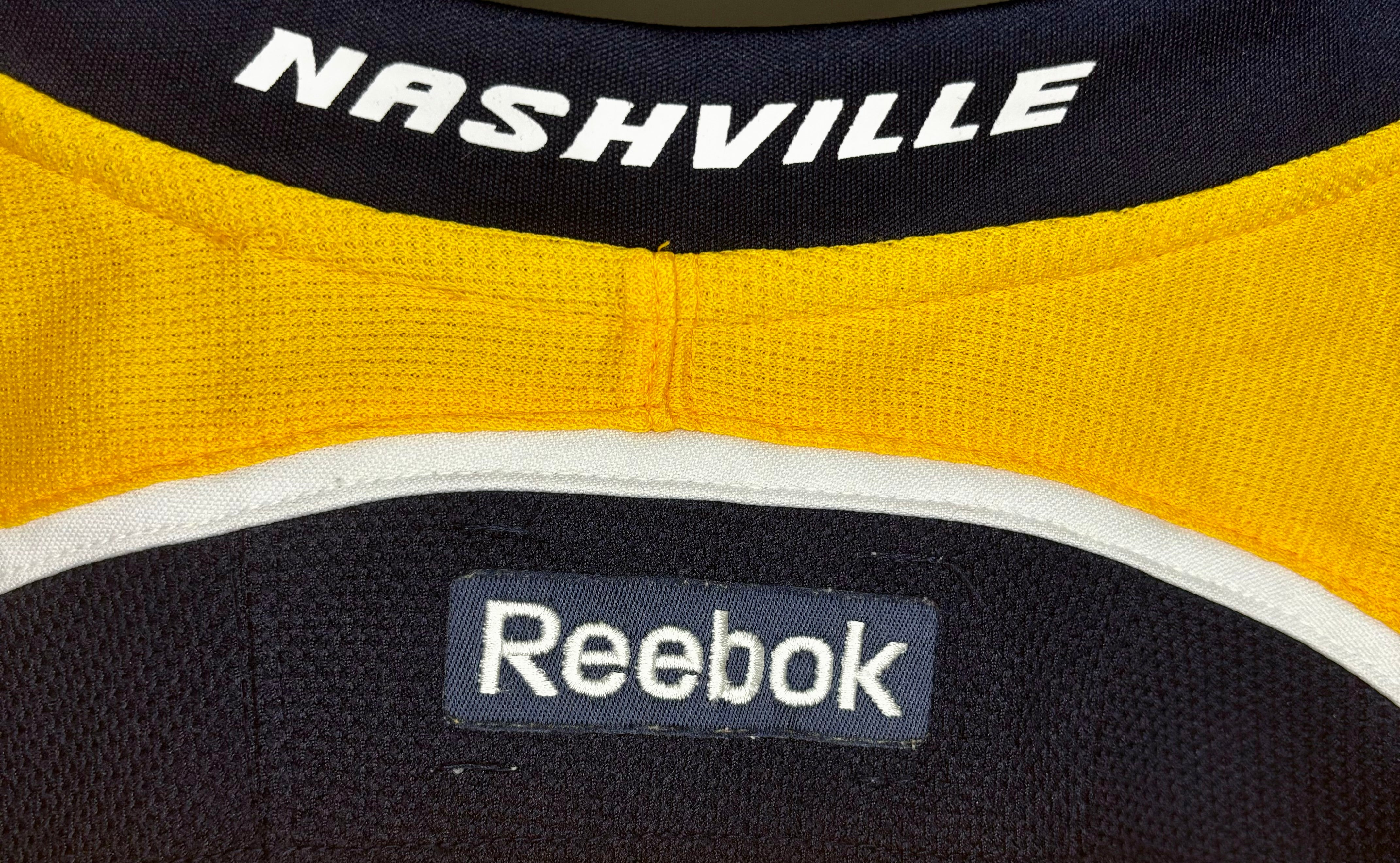 Reebok NHL Nashville Predators Jersey Gelb Größe XL Damen