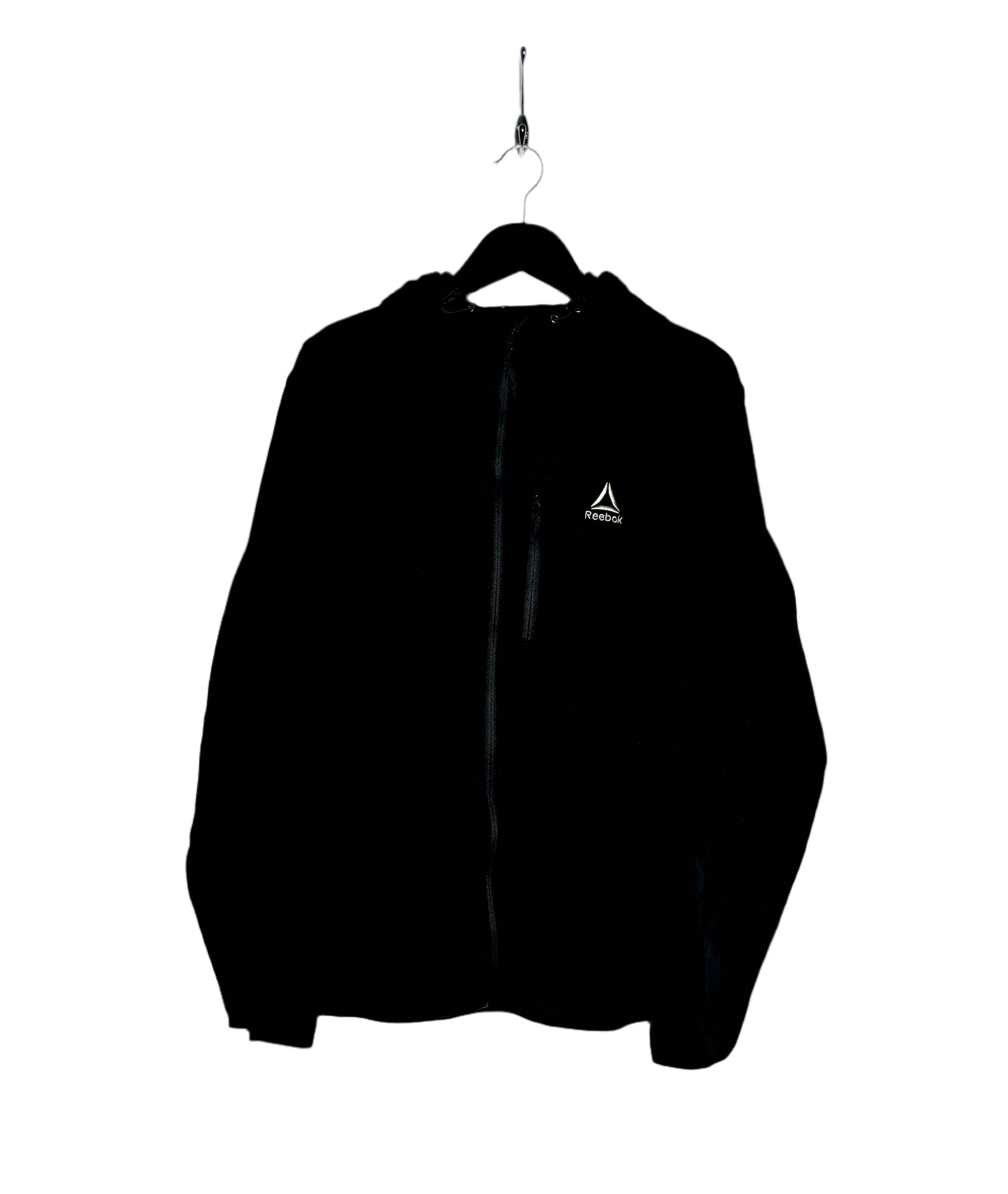 Reebok Fleece Übergangsjacke Schwarz Größe XL