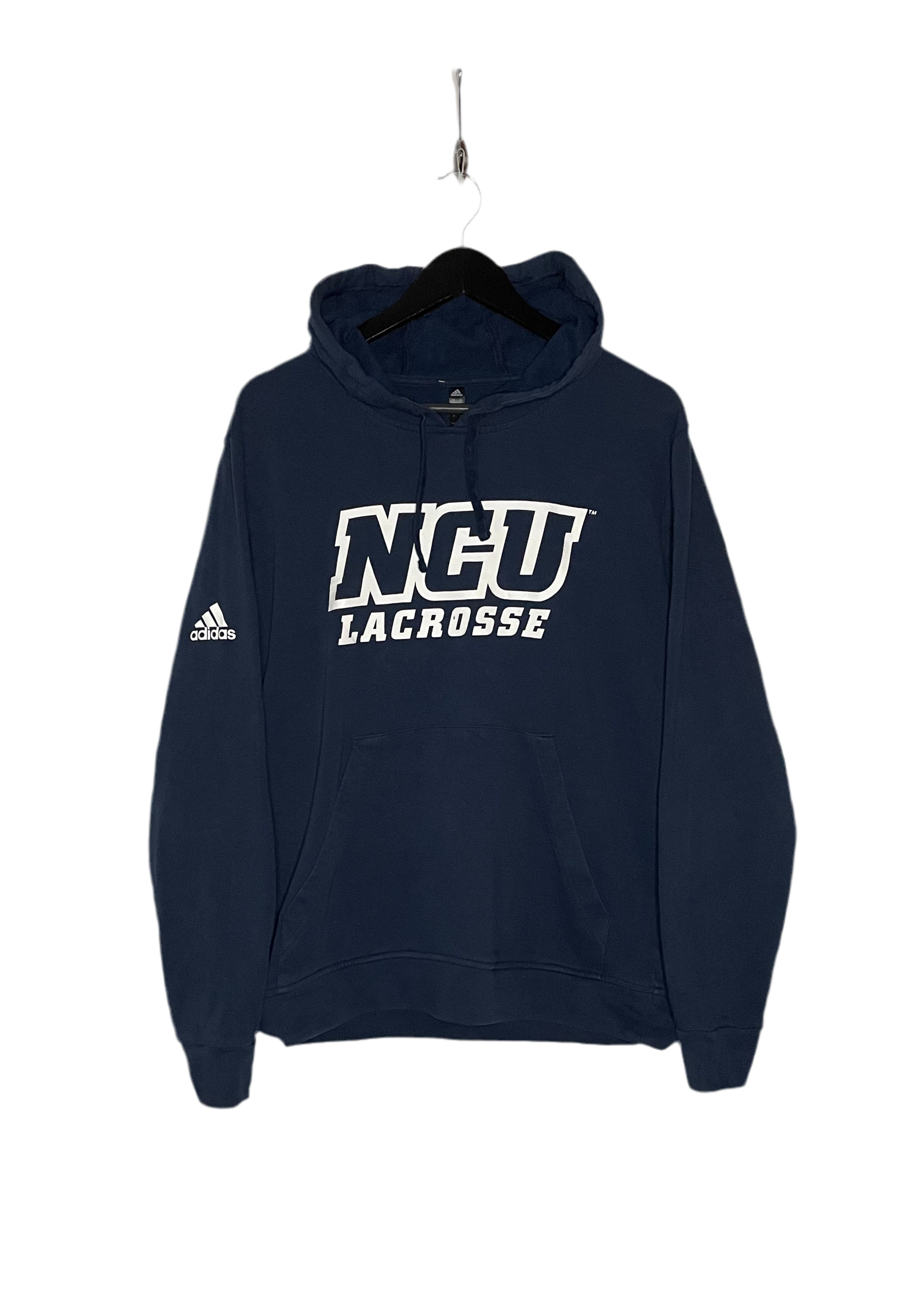 Adidas Hoodie NCU Lacrosse Blau Größe M