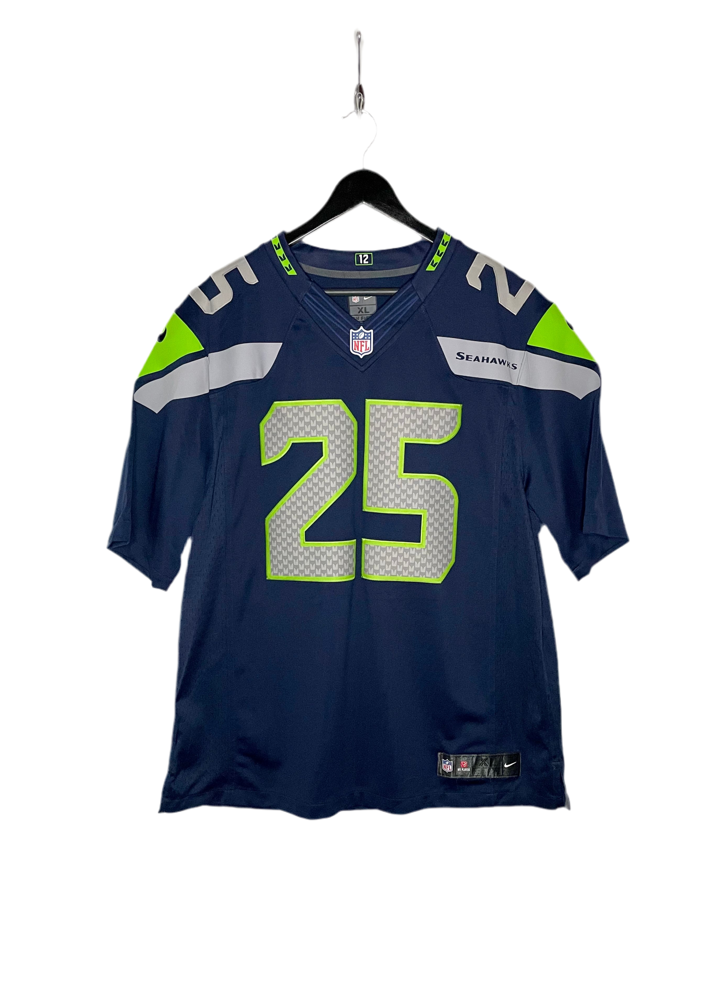 Nike OnField Jersey Seattle Seahawks #25 Richard Sherman Blau Größe XL