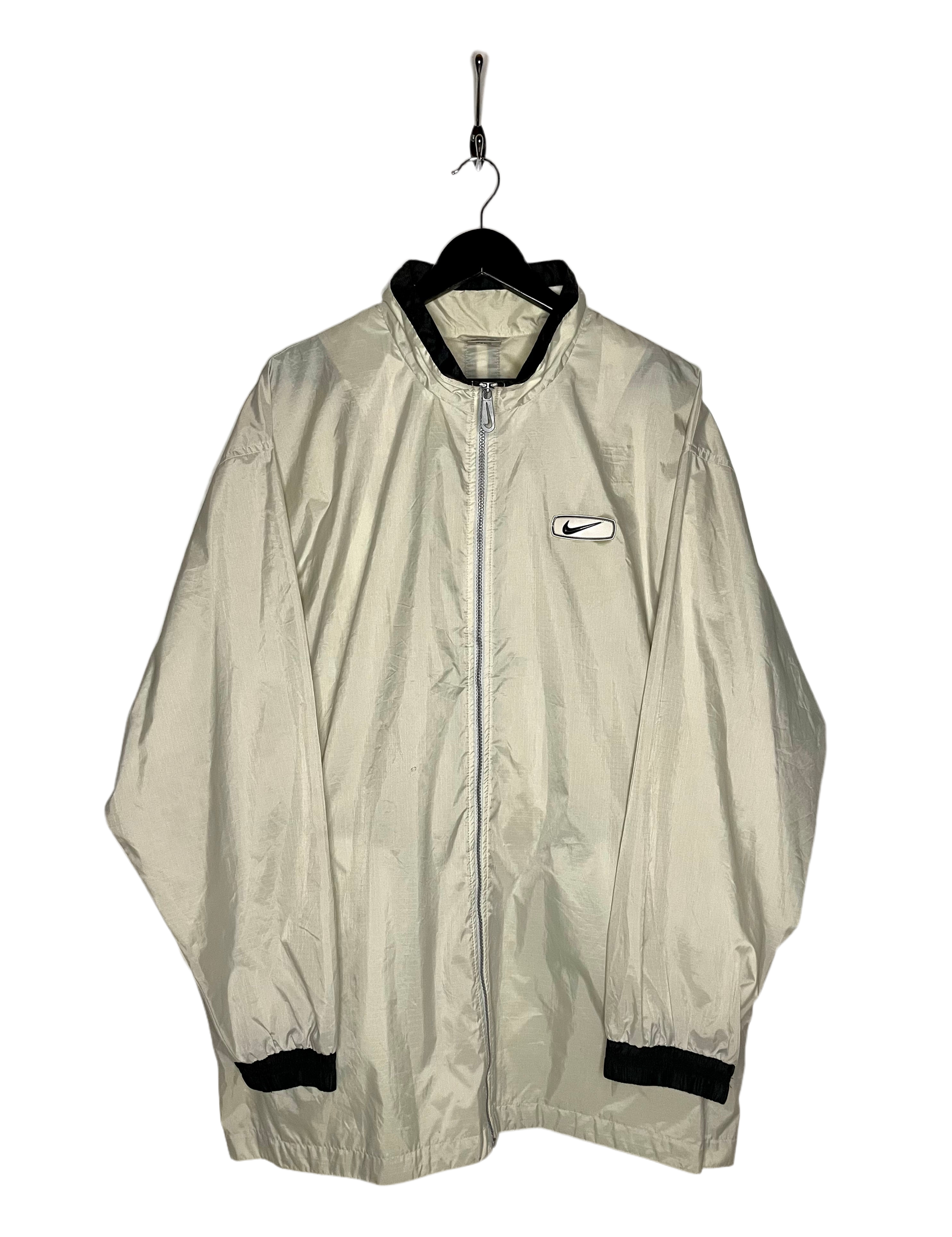 Nike Vintage Windbreaker Jacket Beige Size L 