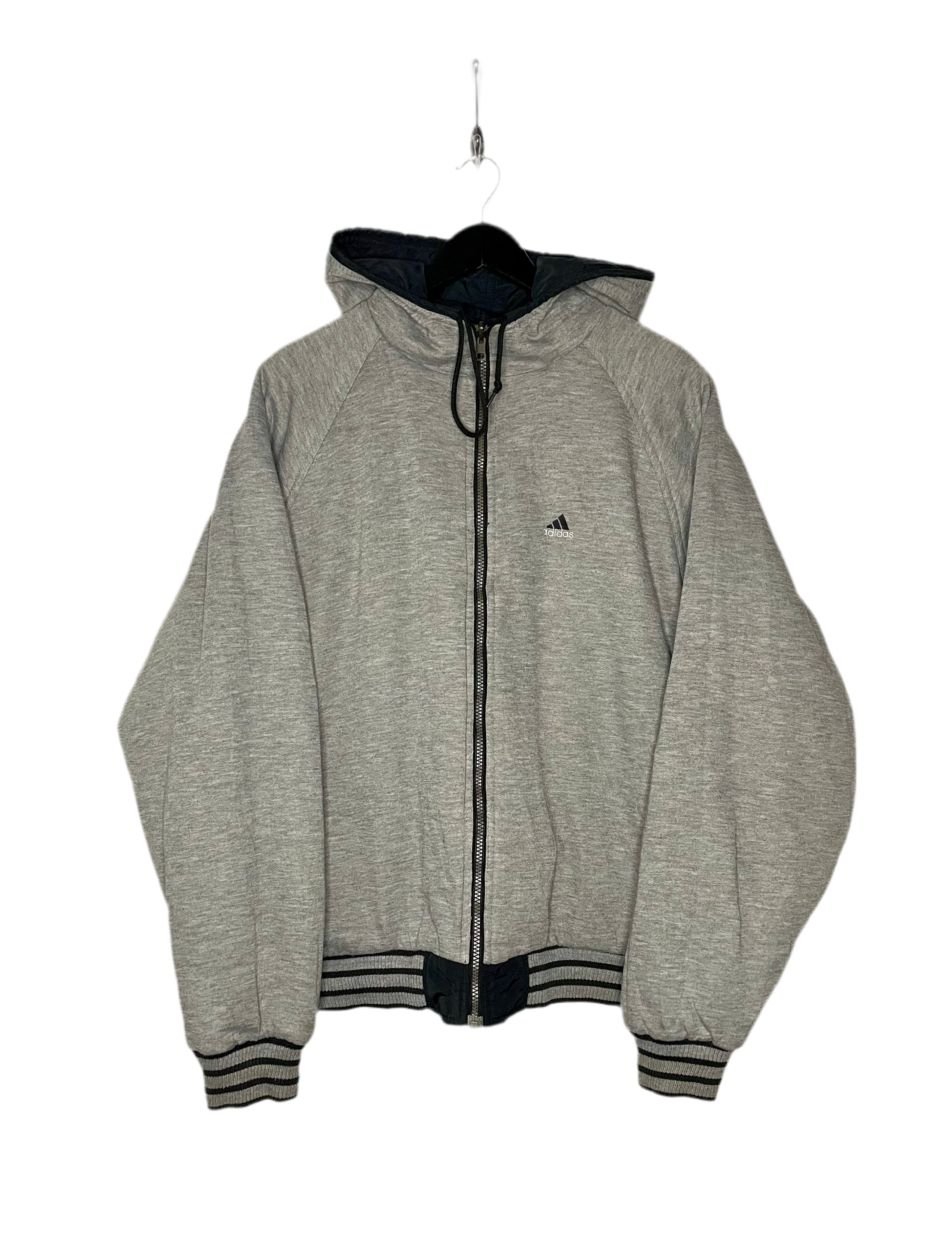 Adidas Vintage Reversible Jacket Schwarz/Grau Größe XL