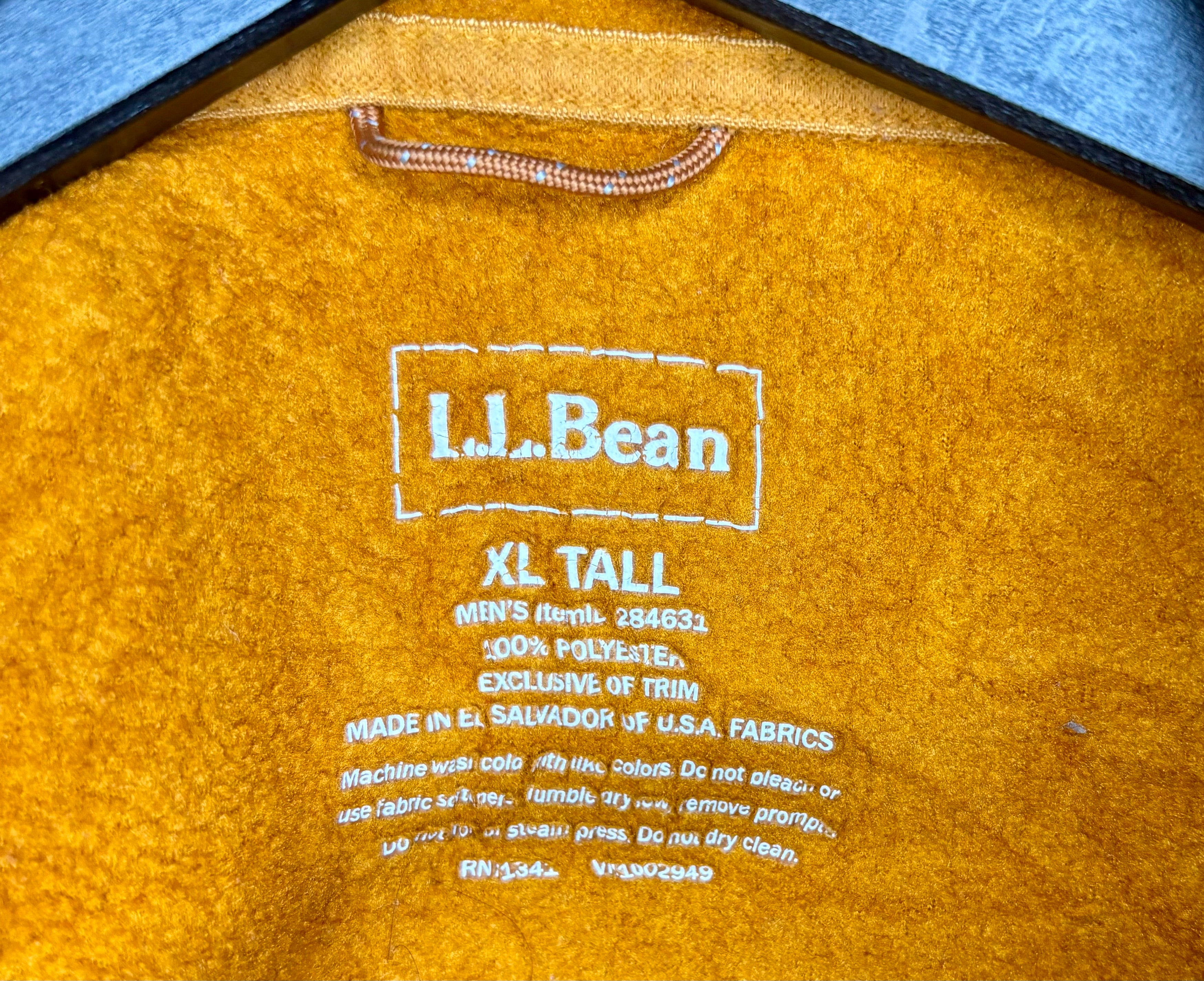 L.L.Bean Fleece Jacke Orange Größe XL