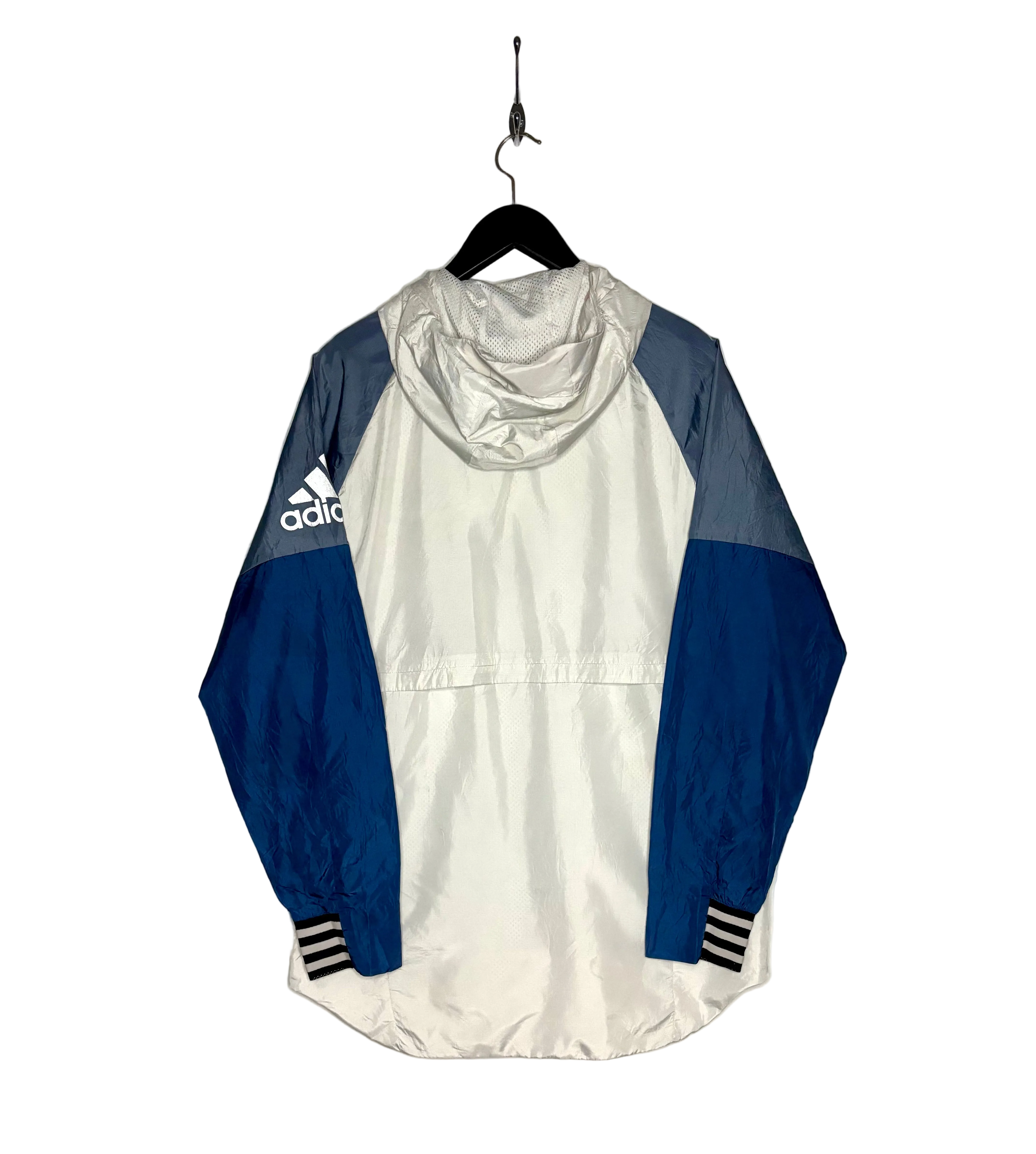 Adidas Vintage Trainingsjacke - 90s Look Weiß Größe M