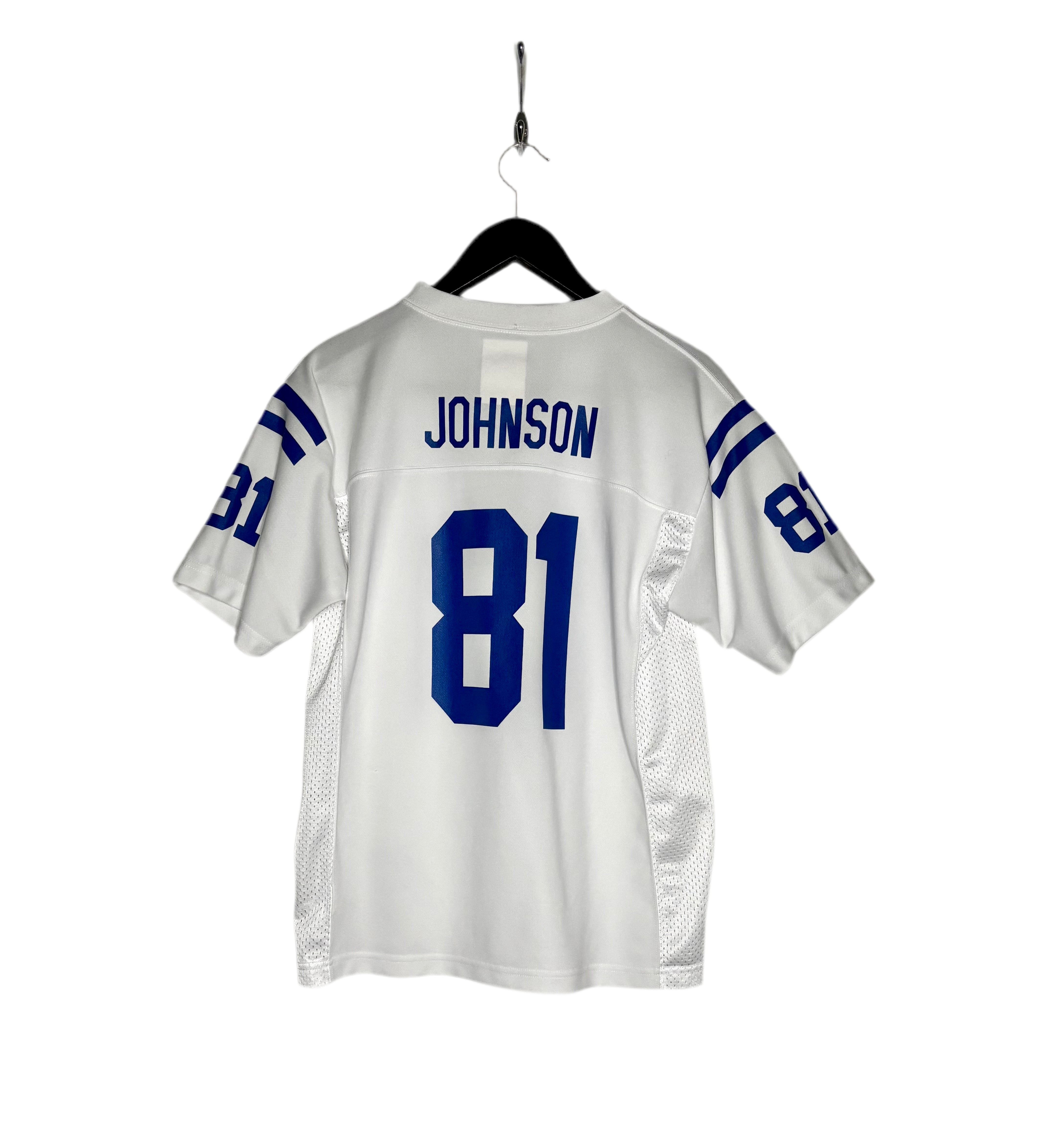 NFL Indianapolis Colts Jersey #81 Andre Johnson Weiß Größe L Kinder