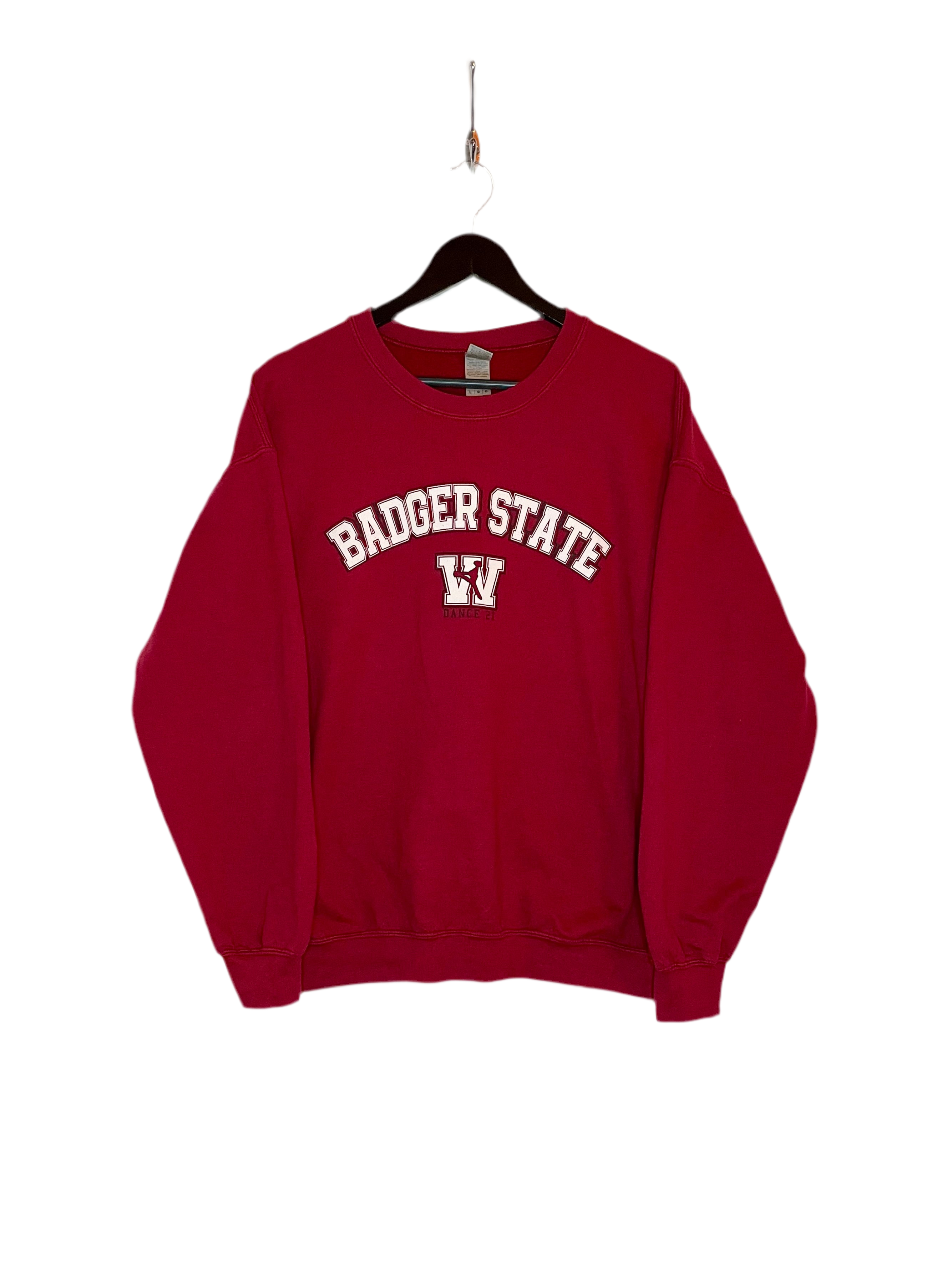 Gildan Sweater Badgers State University Rot Größe L Damen