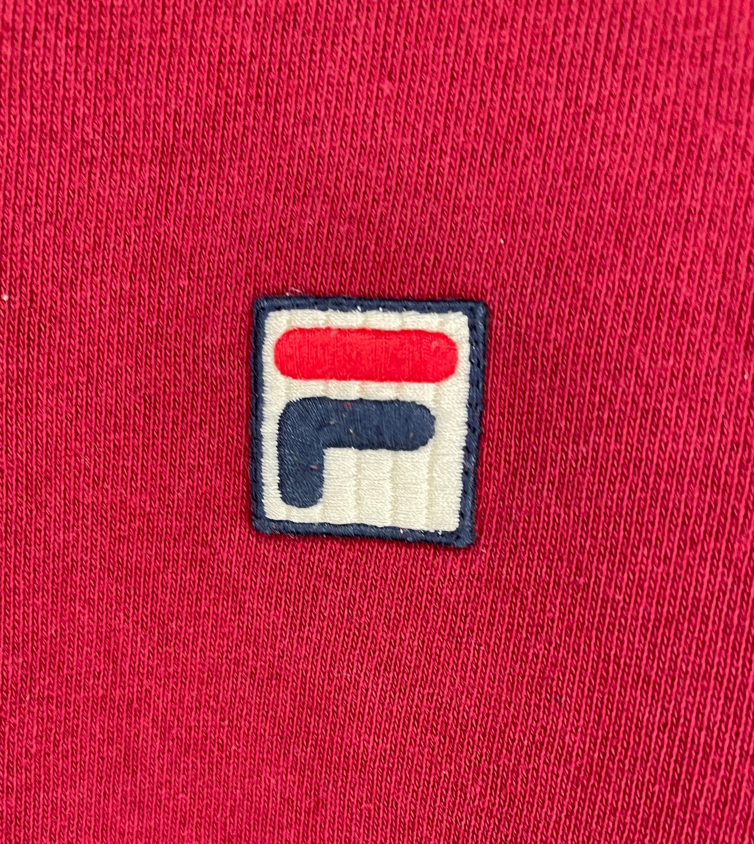 FILA Vintage Sweater Rot Größe L