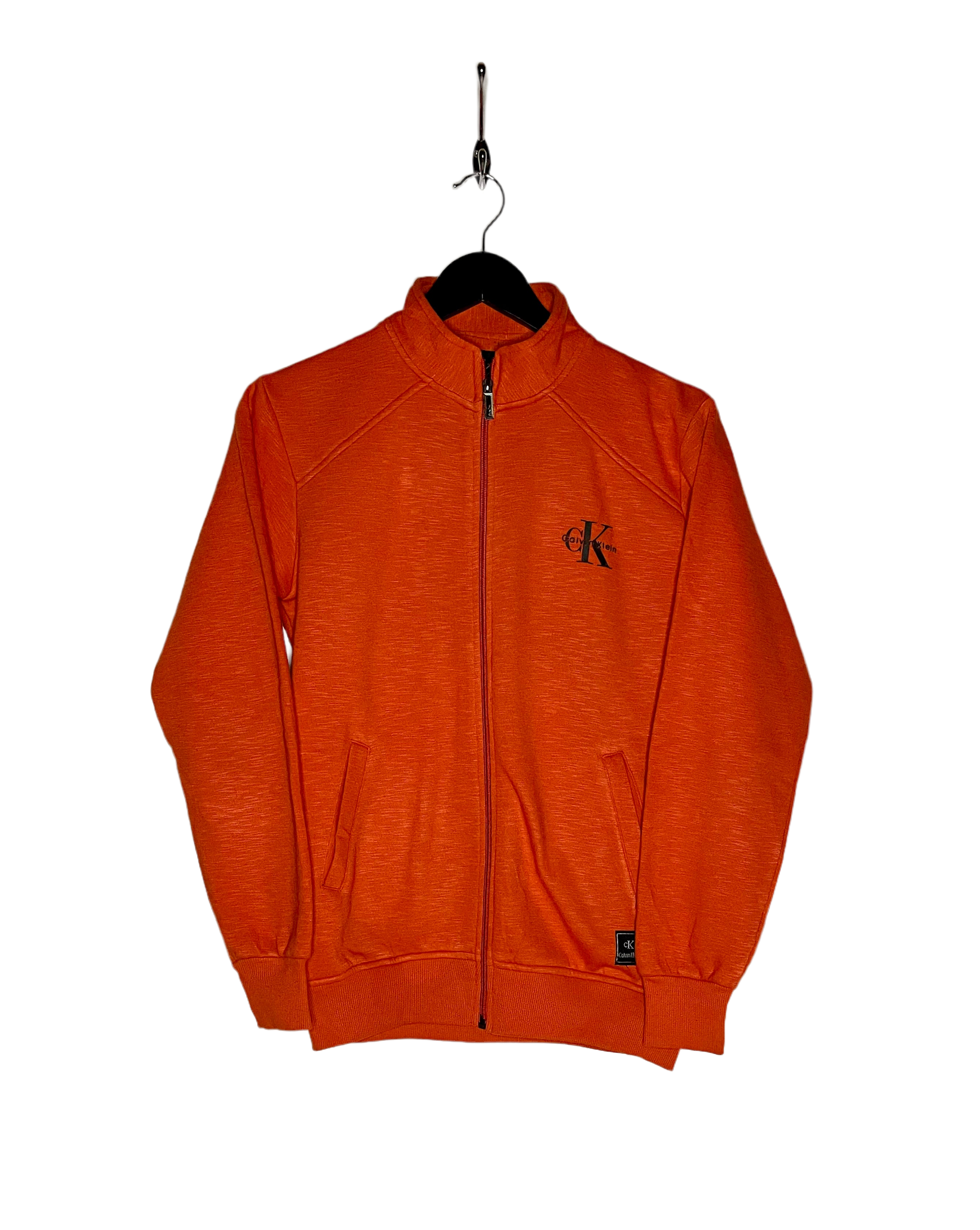 Calvin Klein Sweatshirt Jacke Orange Größe S