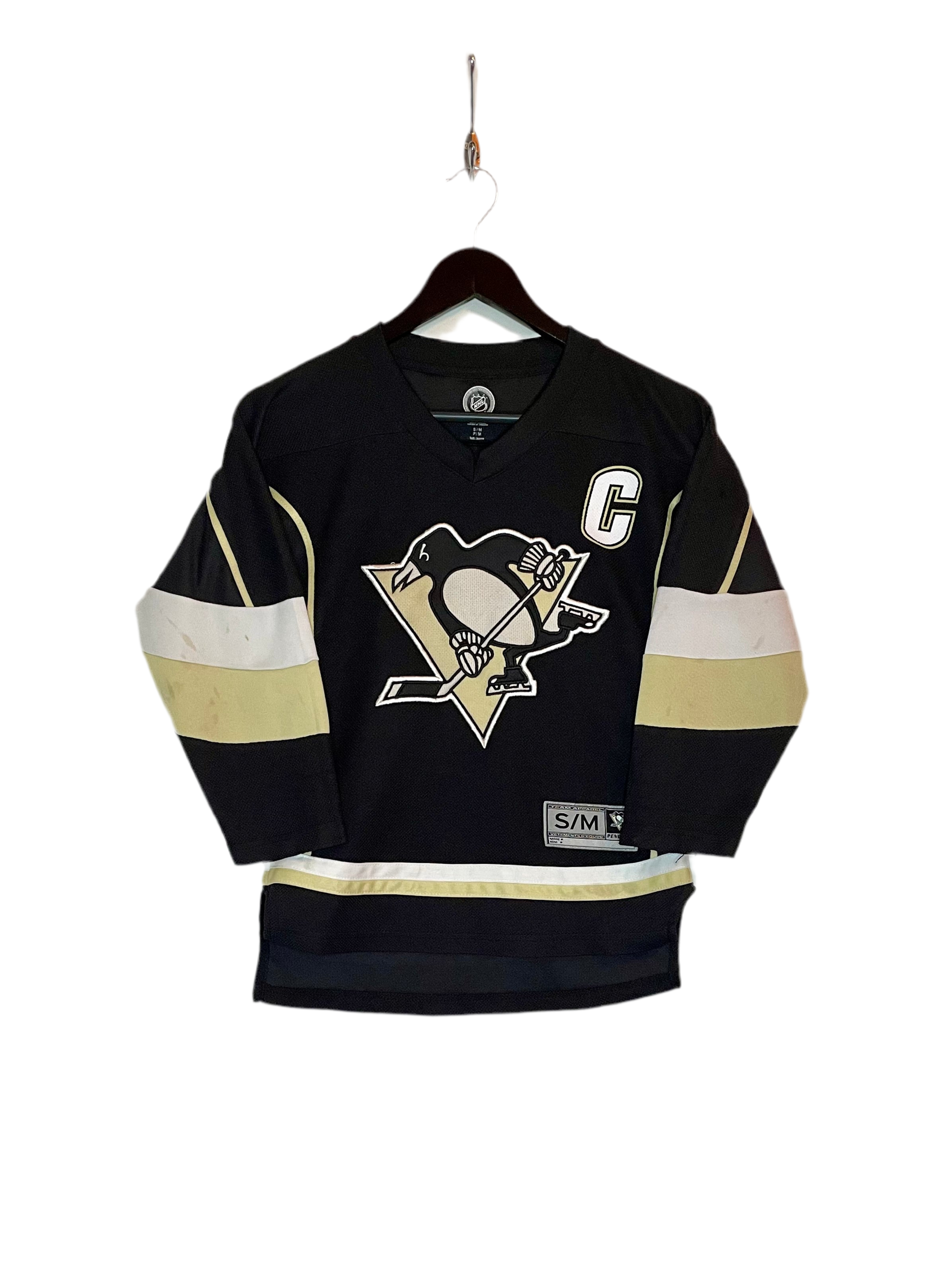 NHL Jersey Pittsburgh Penguins #27 Sidney Crosby Schwarz Größe S Kids