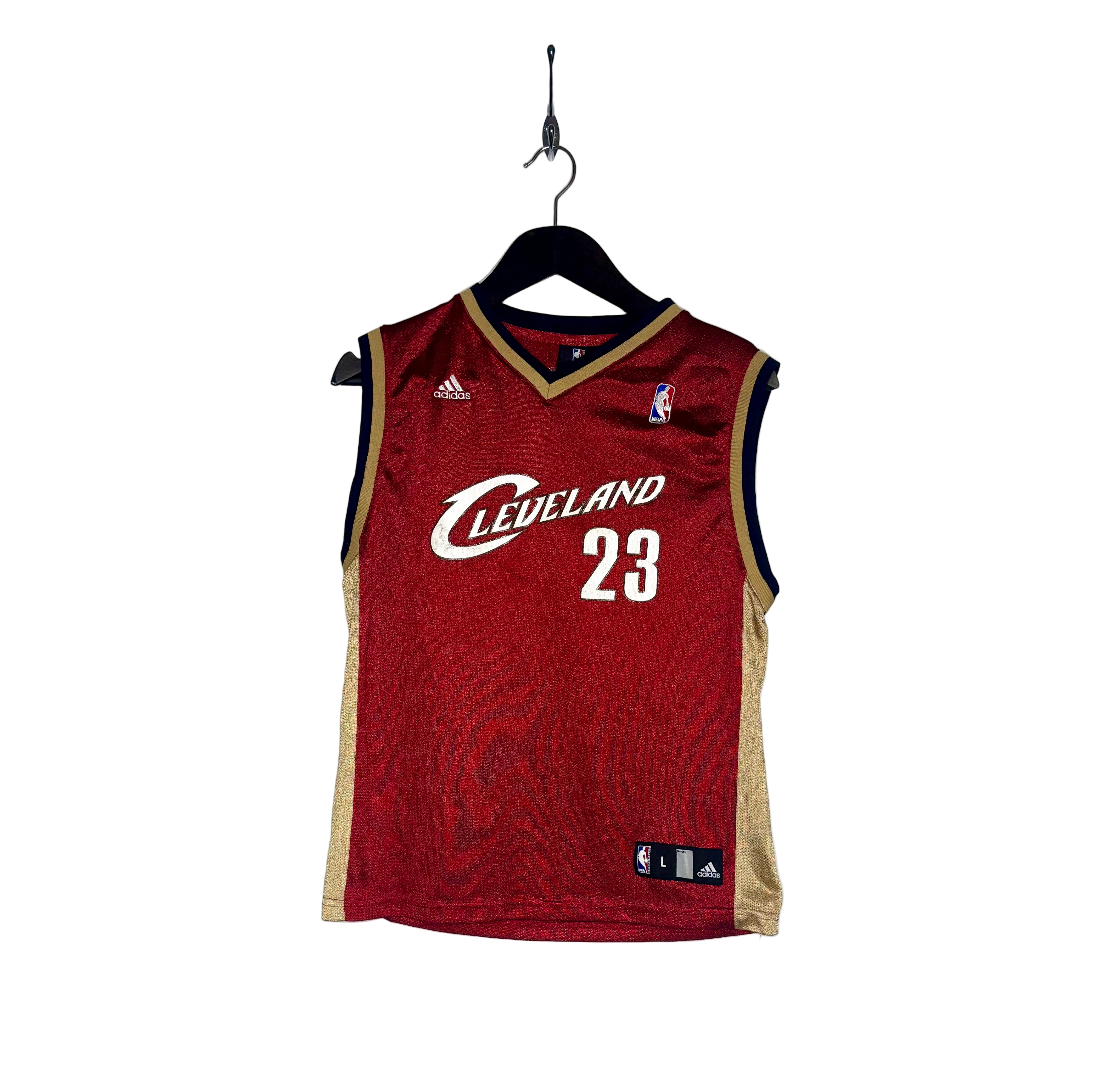 Adidas Vintage Cleveland Cavaliers Jersey #23 LeBron James Rot Größe L Kinder