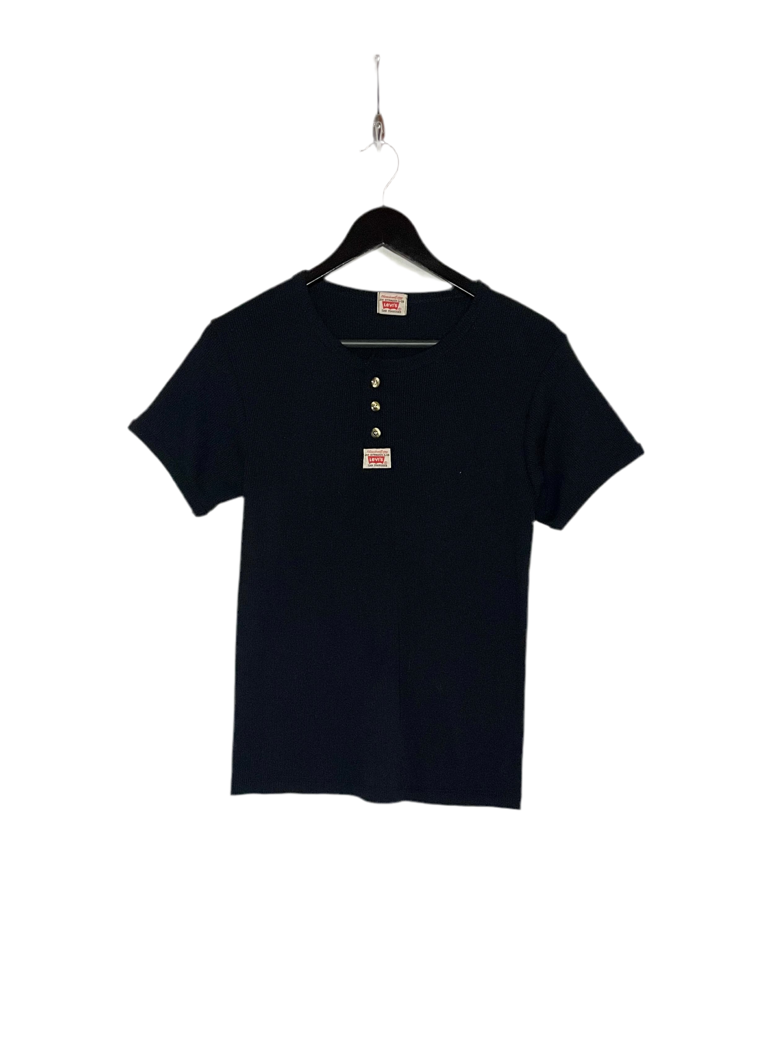Levi`s T-Shirt gerippt Schwarz Größe S