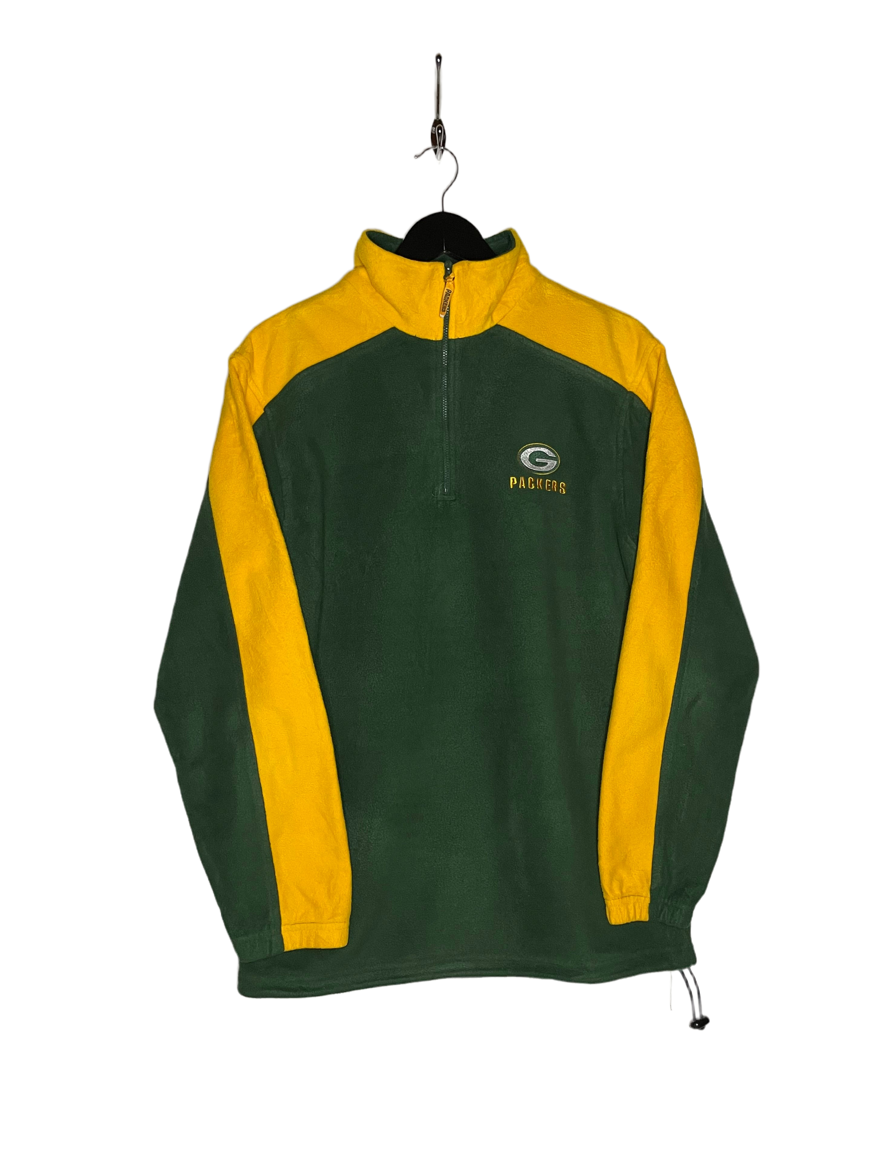 NFL Q-Zip Fleece Sweater Green Bay Packers Grün/Gelb Größe L