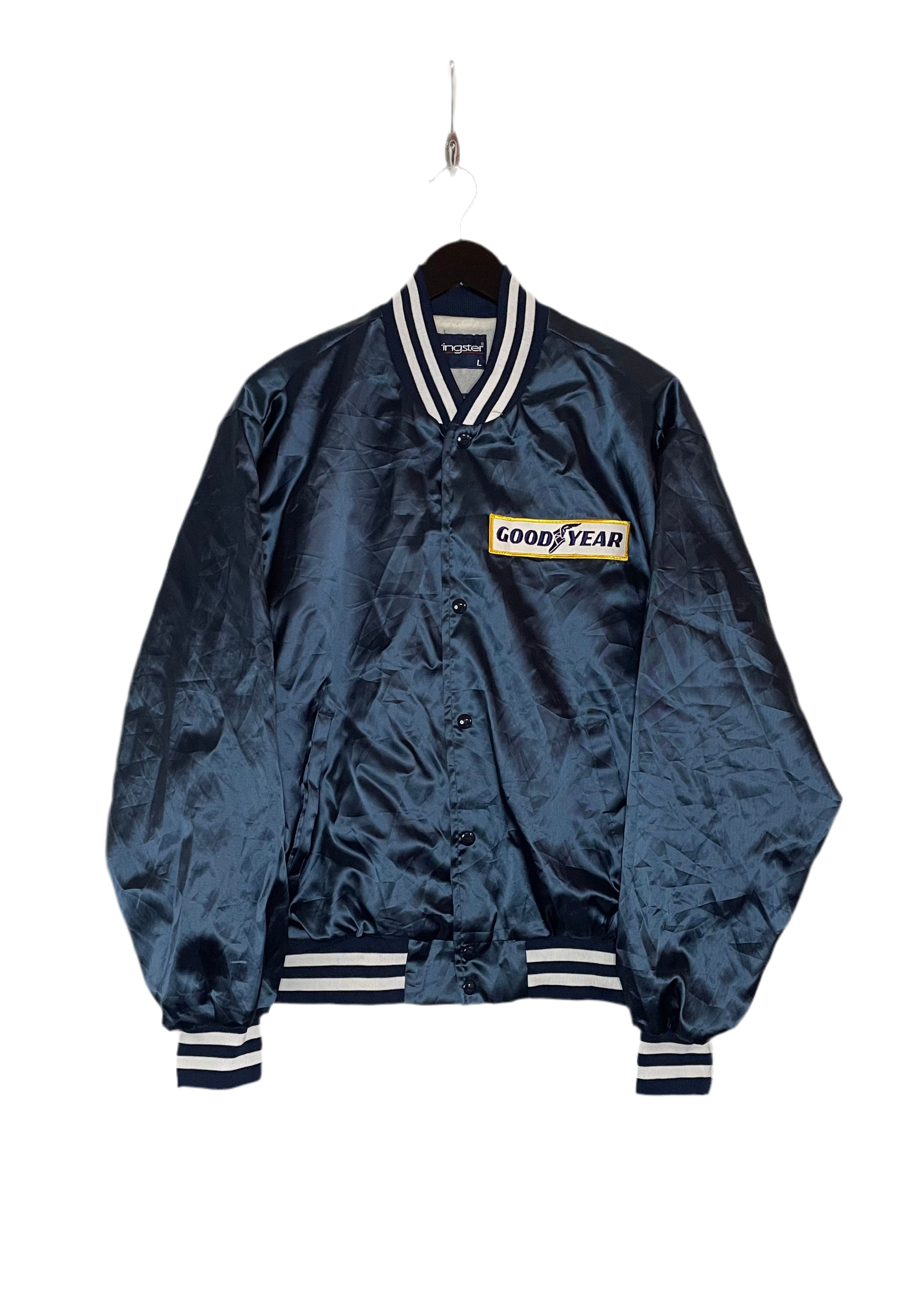 Swingster Baseball Jacke GoodYear Blau Größe L