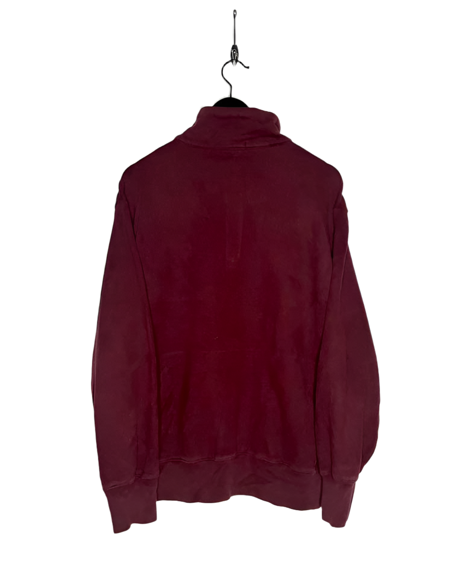 Nautica Q-Zip Sweater Wine Red Size L