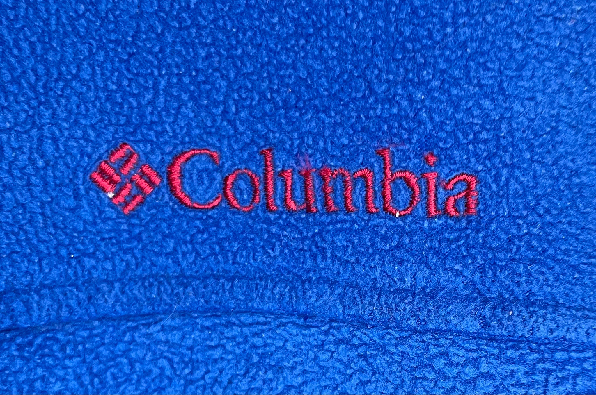 Columbia Vintage Fleece Jacke Blau/Rot Größe L