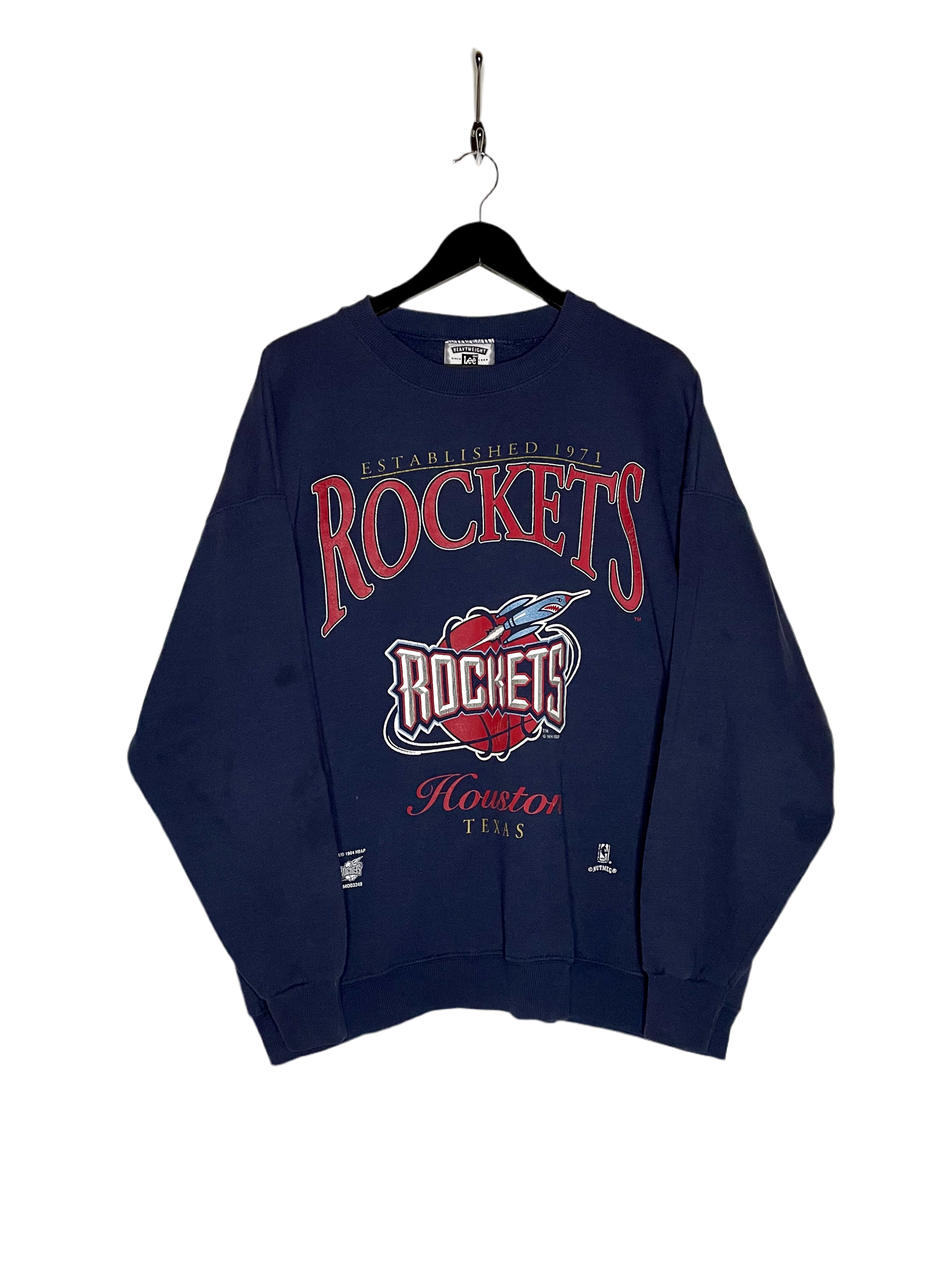 LEE Vintage Sweater Houston Rockets 1994 Blau Größe XXL