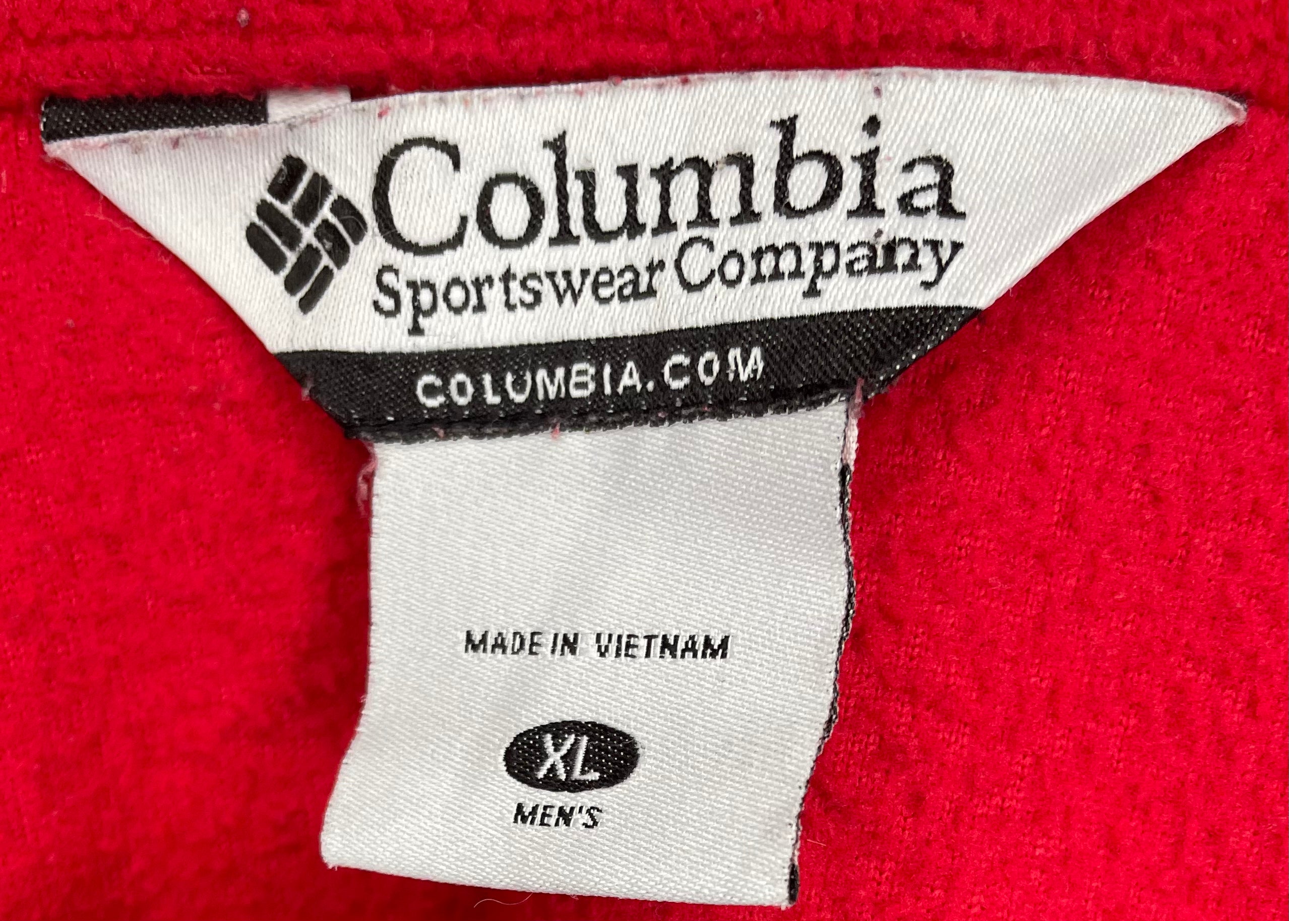 Columbia Fleece Jacket Louisville Cardinals Red/Black Size XL