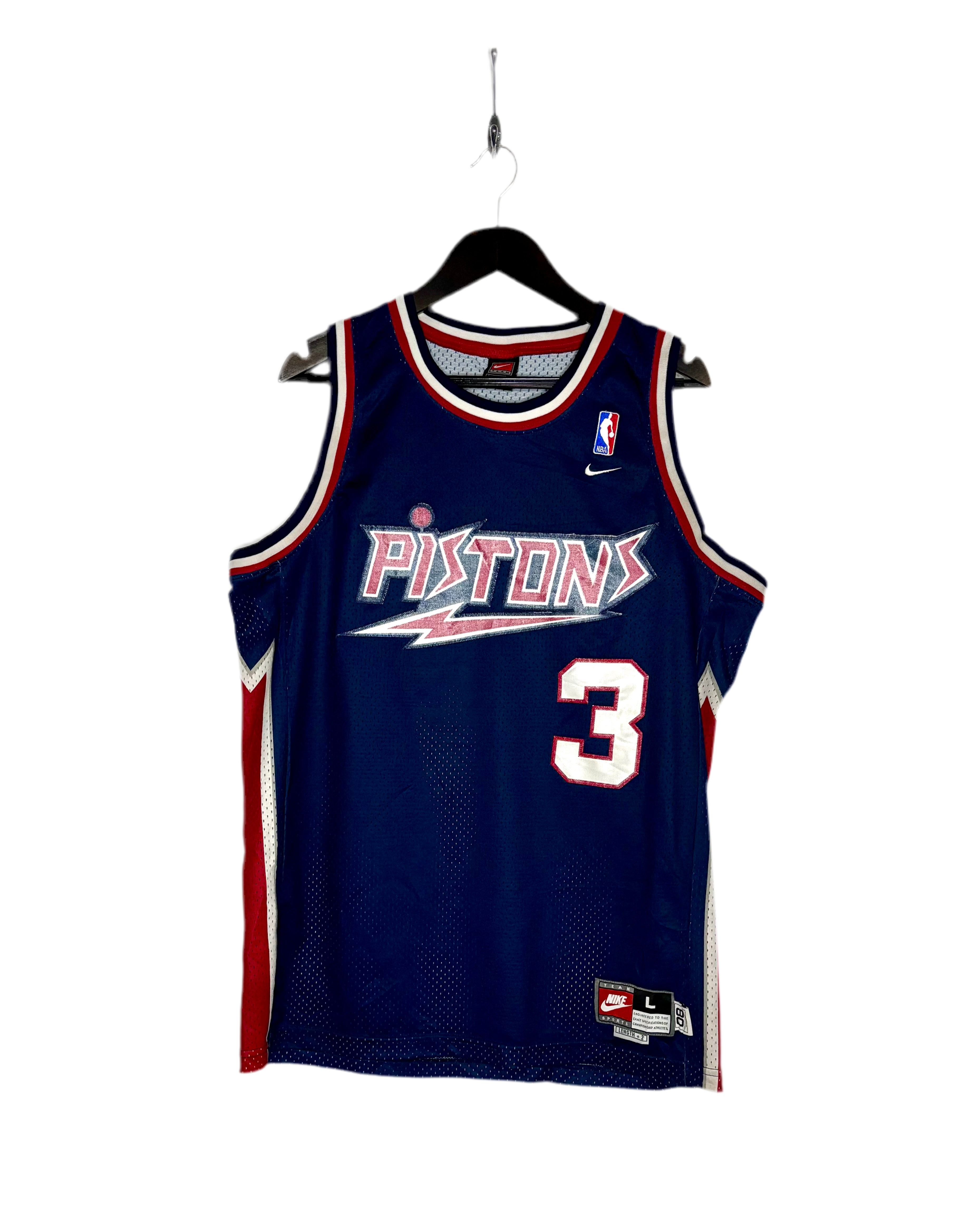 Nike NBA Detroit Pistons Jersey #3 Ben Wallace Blau Größe L