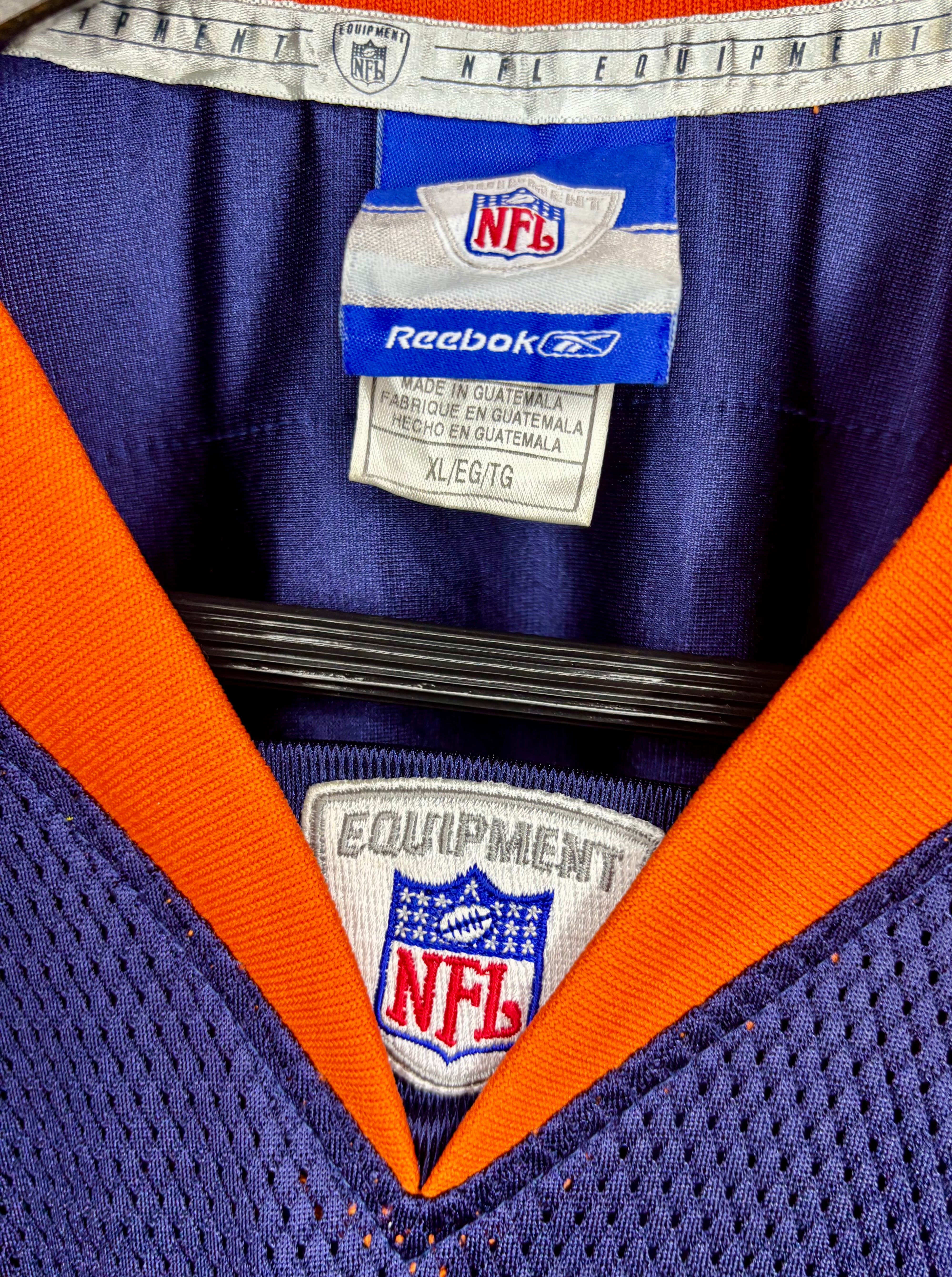 Reebok NFL Vintage Denver Broncos Jersey #11 Bradley Van Pelt Lila Größe XL