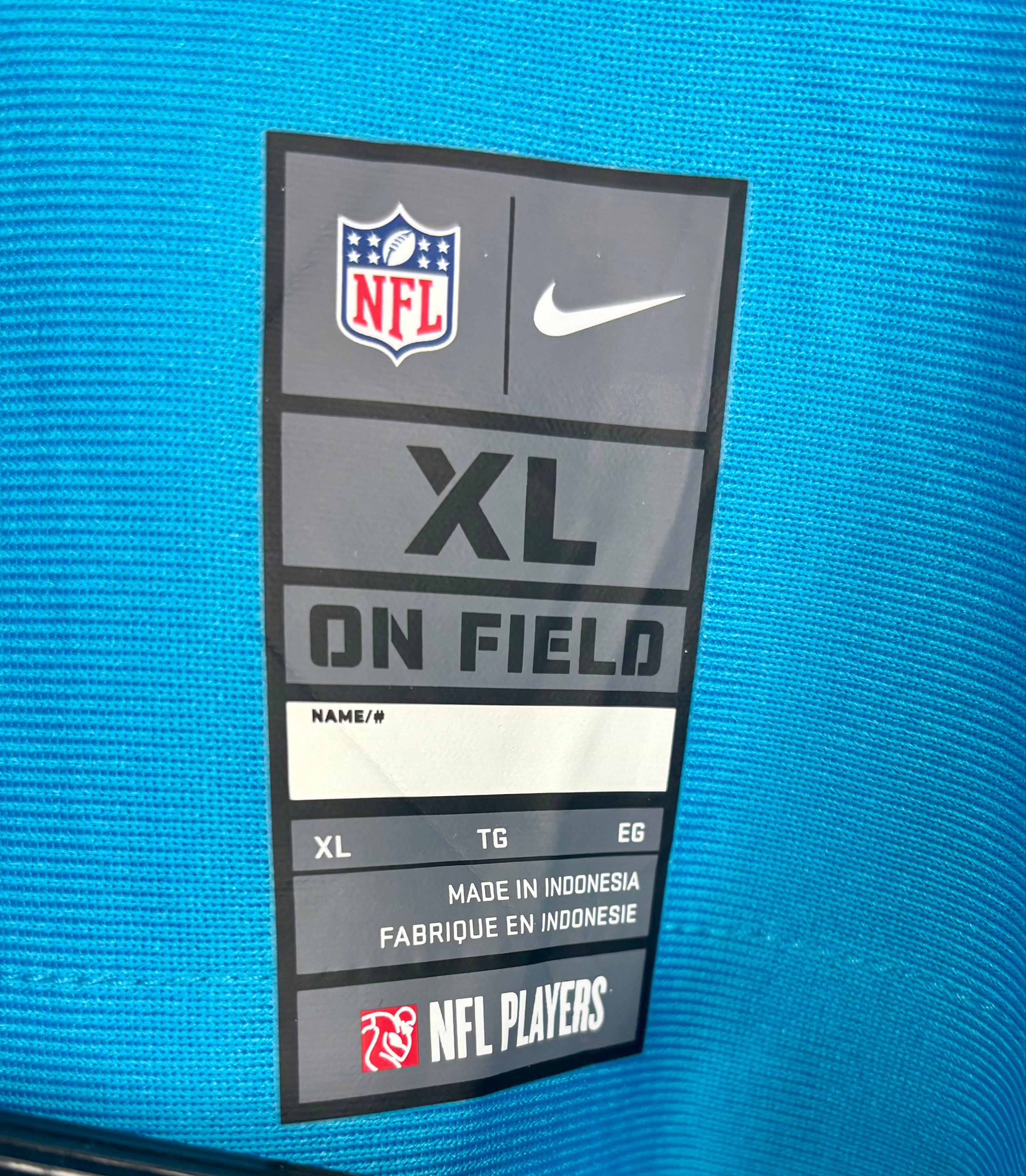 Nike NFL Carolina Panthers Jersey #6 Baker Mayfield Türkis Größe XL