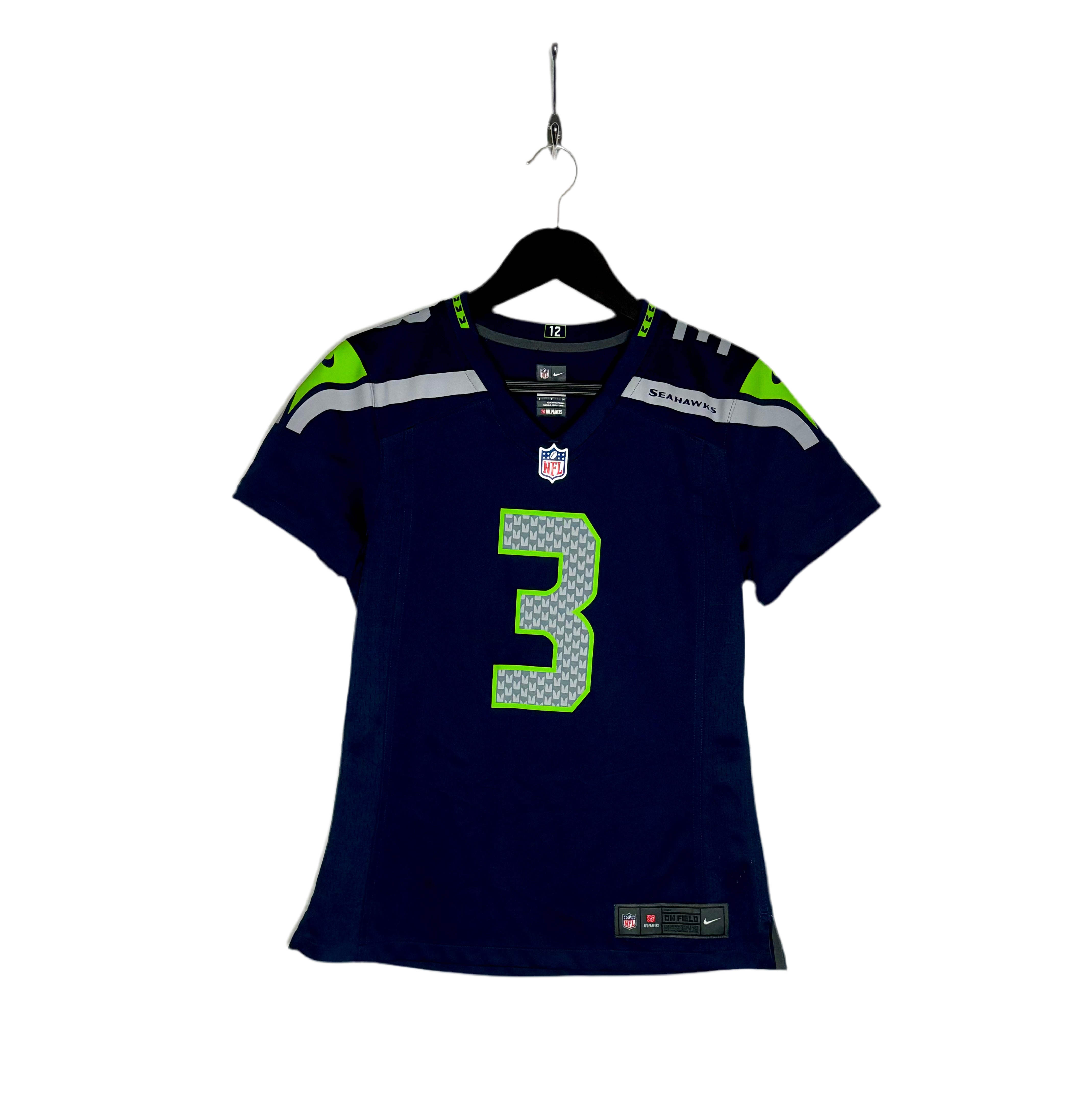 Nike NFL Seattle Seahawks Jersey #3 Russell Wilson Blau Größe S