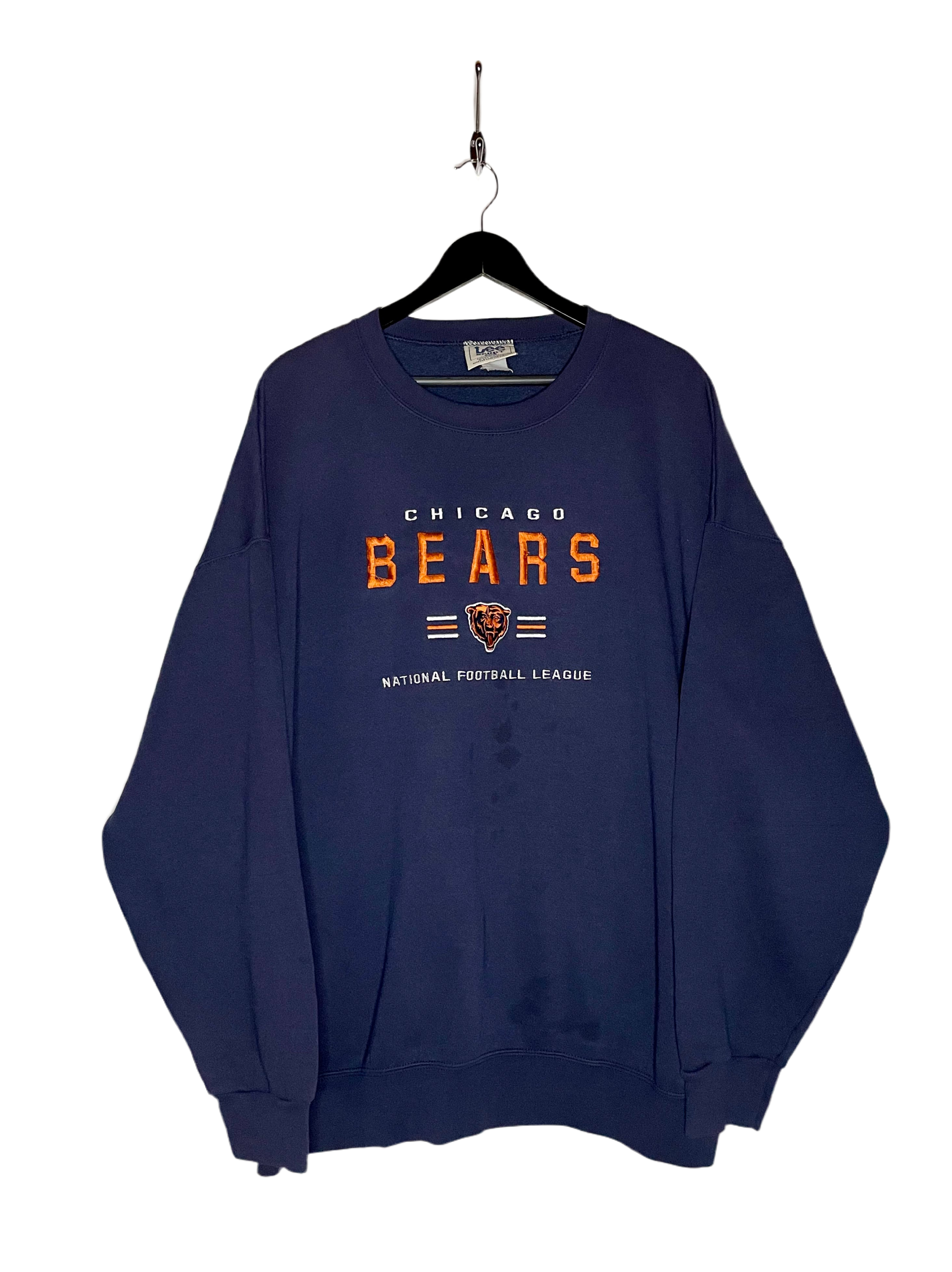 LEE Vintage Sweater Chicago Bears Blau Größe XXL