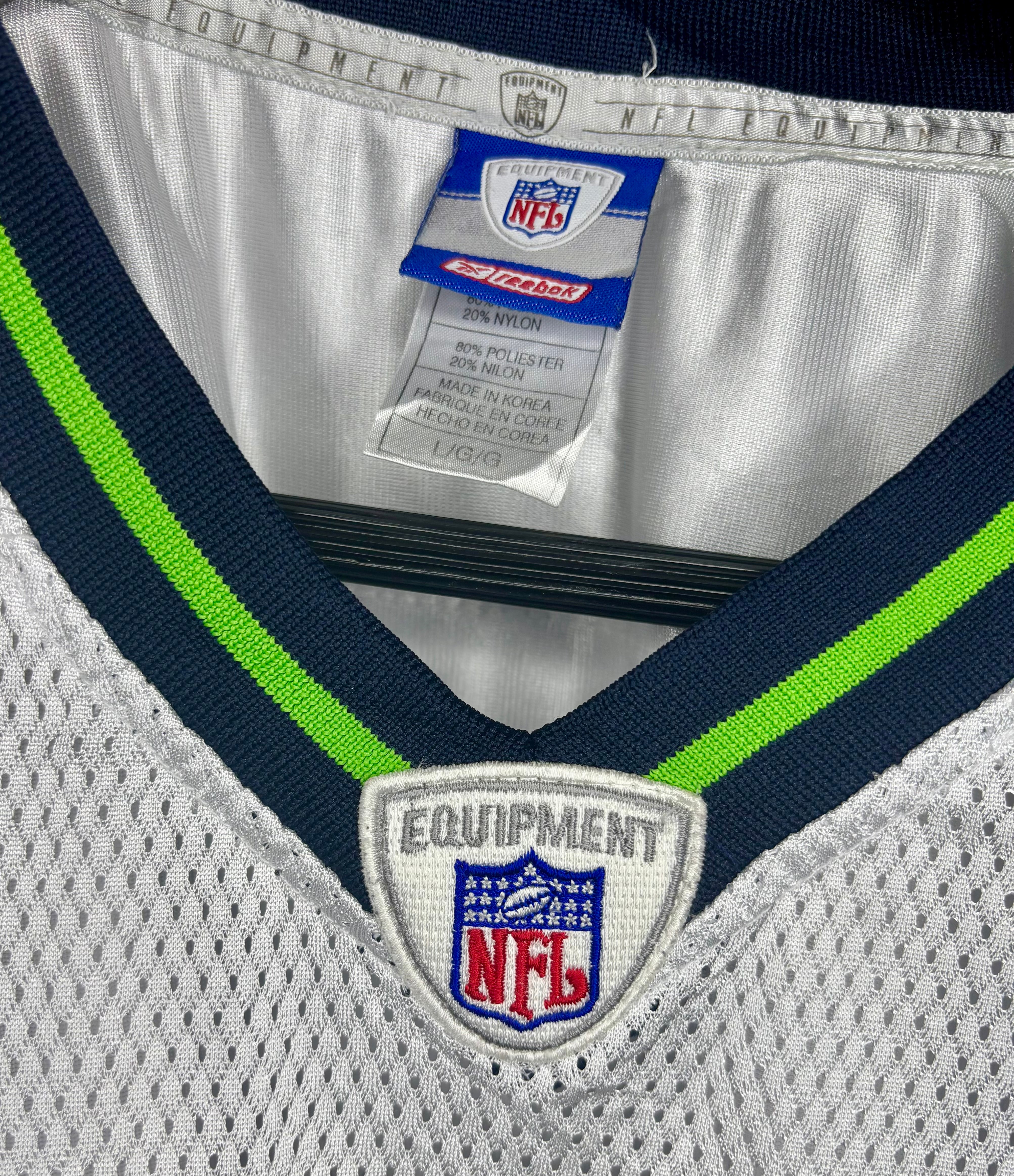 Reebok NFL Seattle Seahawks Jersey #37 Shaun Alexander Weiß Größe L