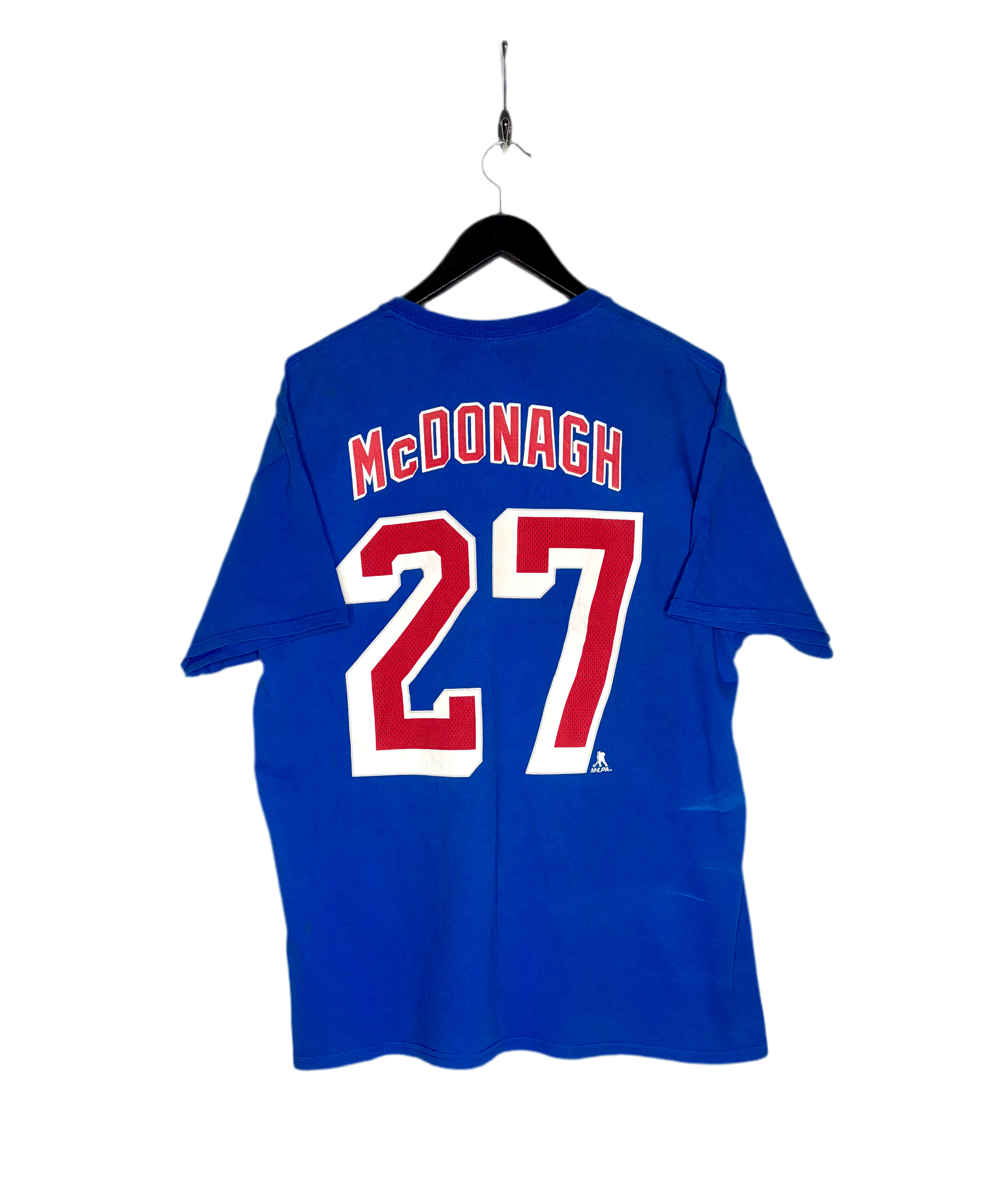 Reebok NHL New York Rangers T-Shirt #27 Ryan McDonagh Blau Größe XL