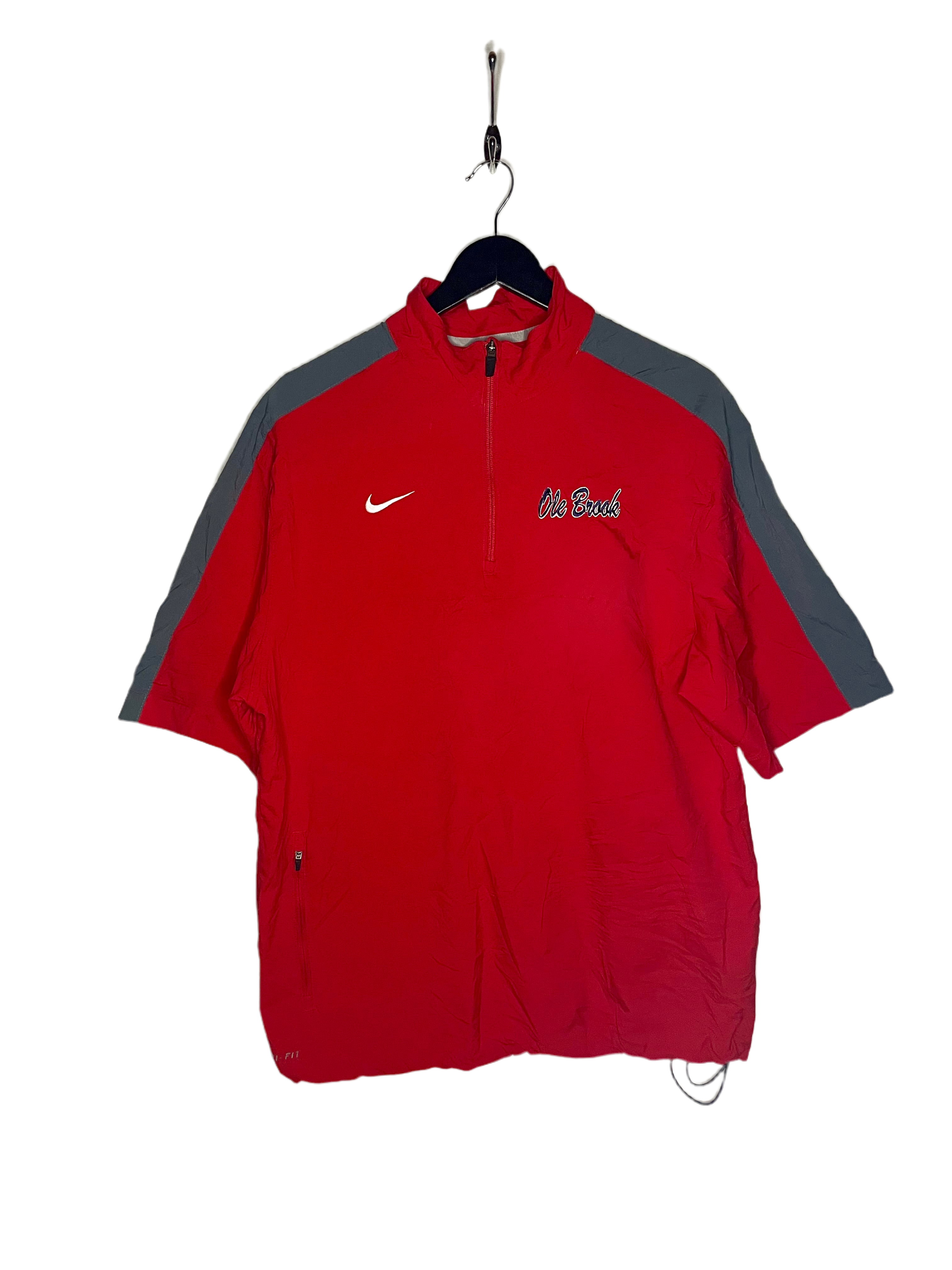 Nike Trainingsshirt Rot Vintage Ole Brook Größe M