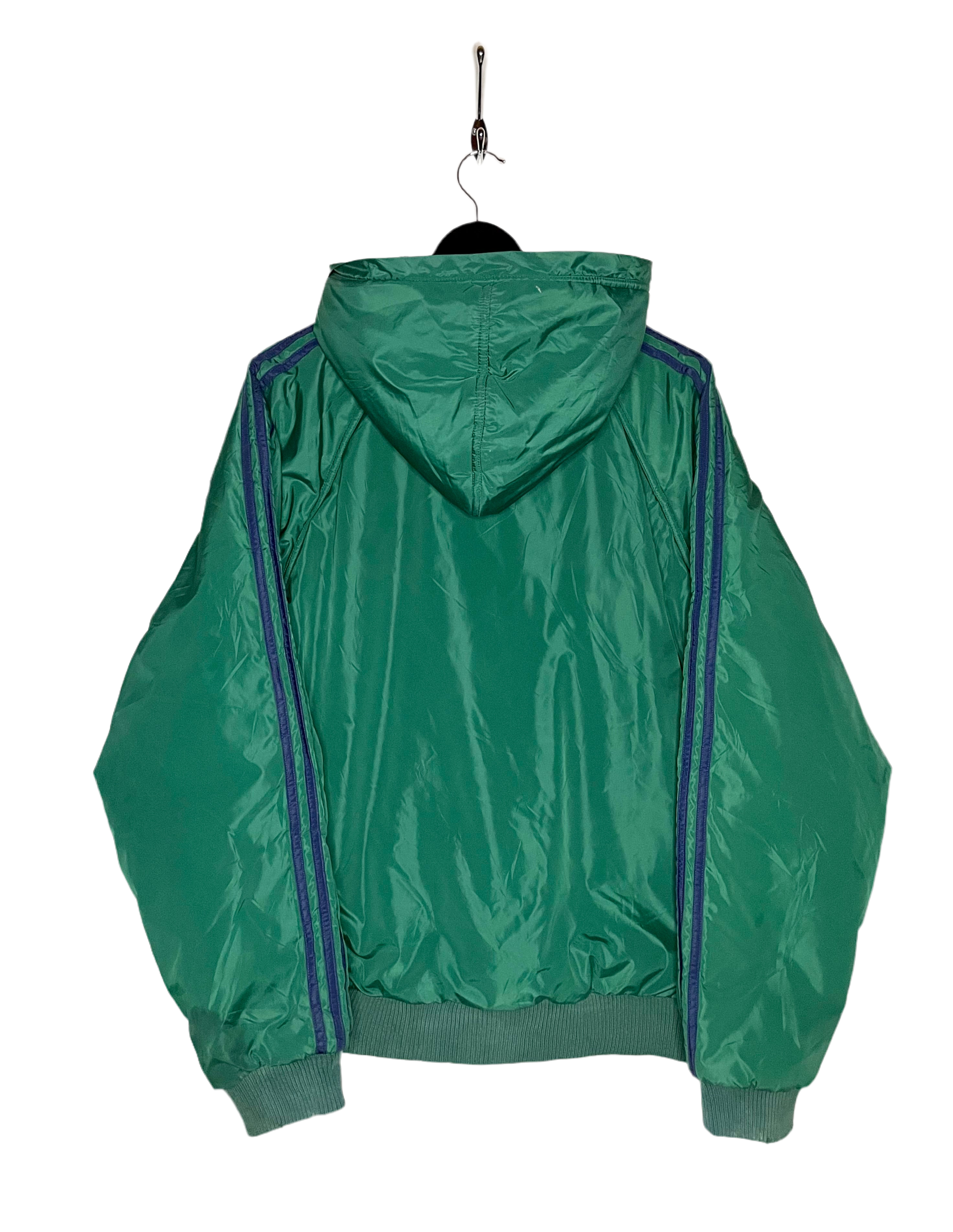 Adidas vintage reversible jacket green/blue size L 