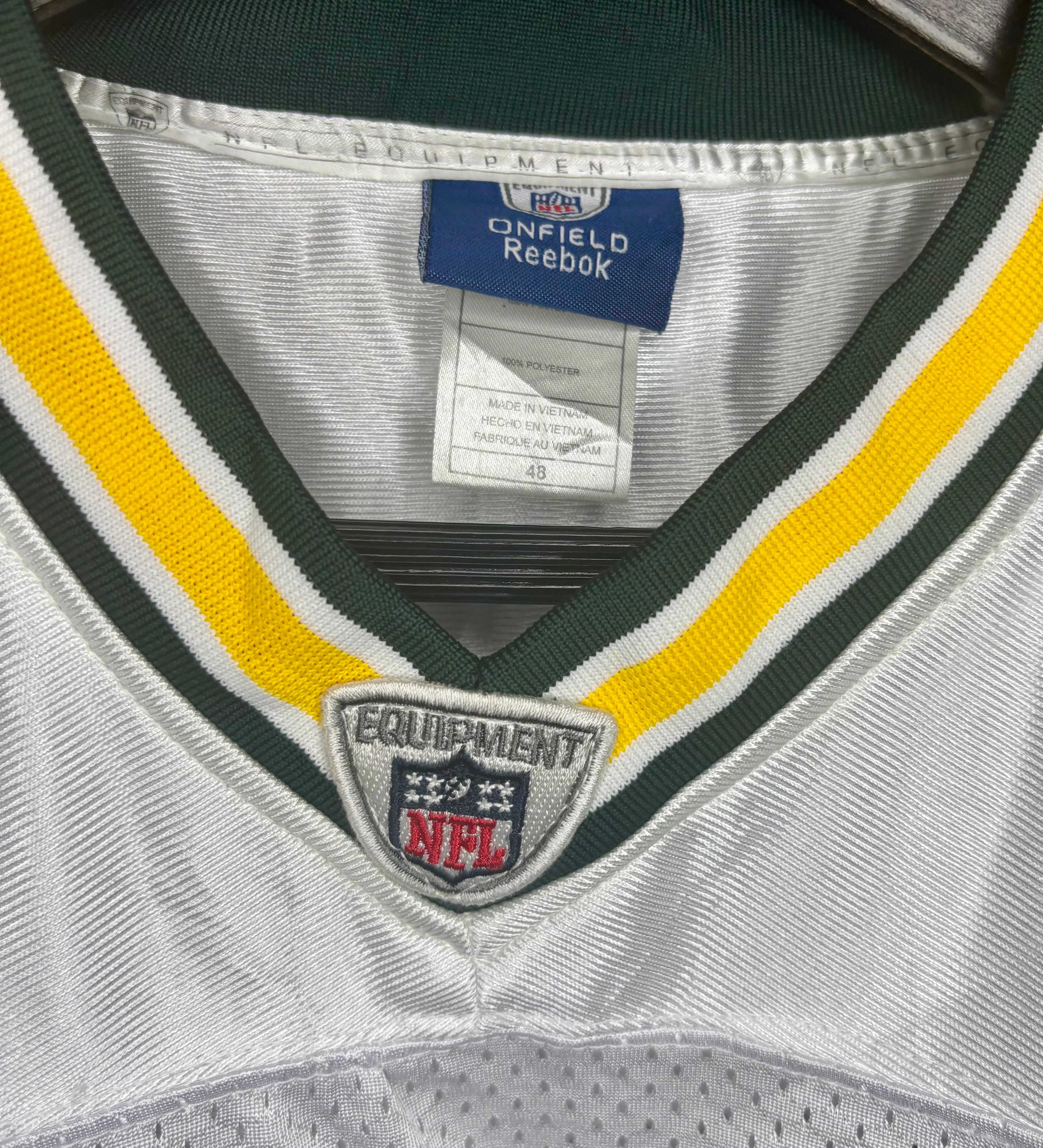 Reebok NFL Vintage Super Bowl Green Bay Packers Jersey #52 Clay Matthews Weiß Größe L
