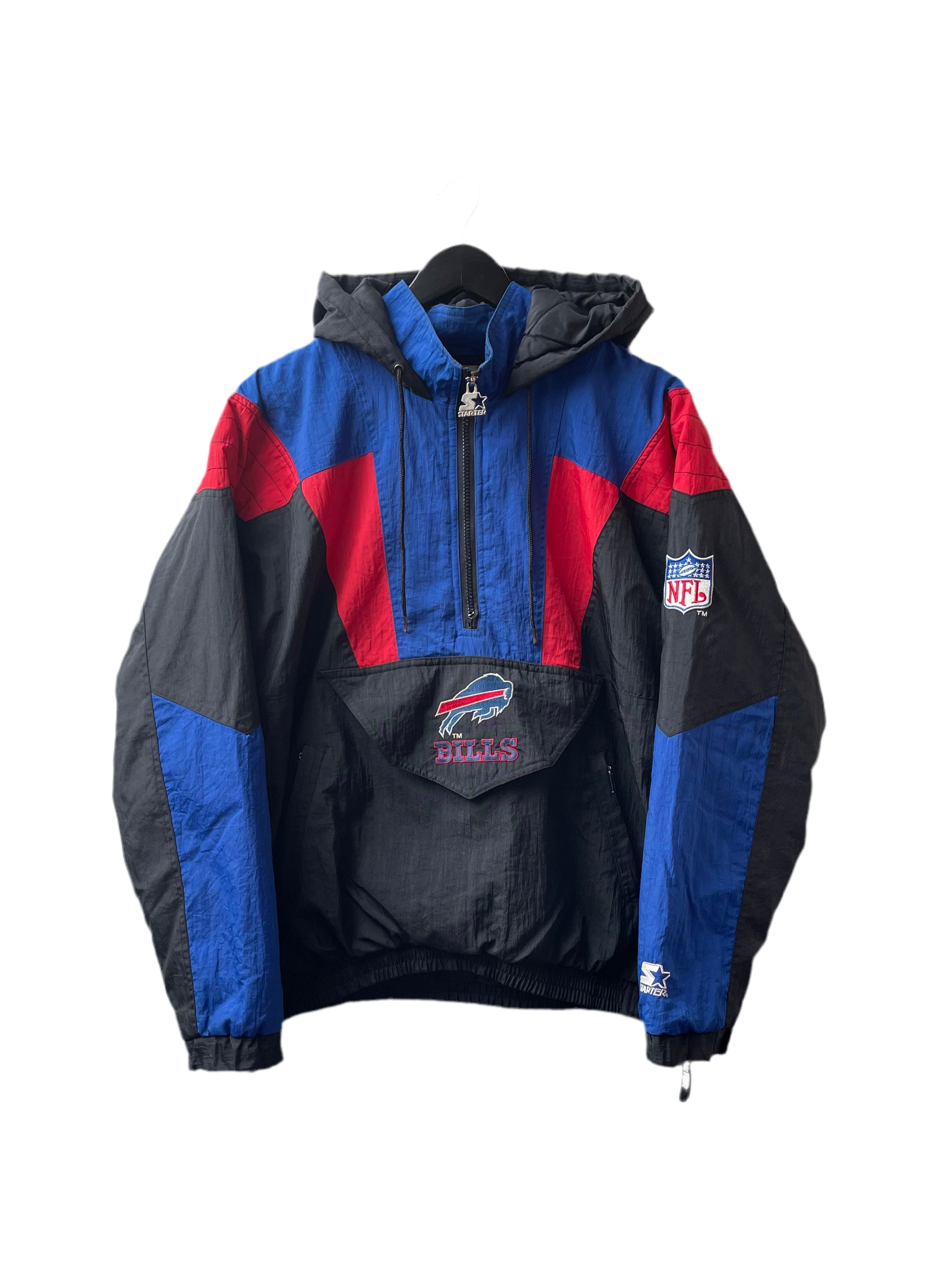 Starter Windbreaker Buffalo Bills Schwarz/Blau/Rot Größe S