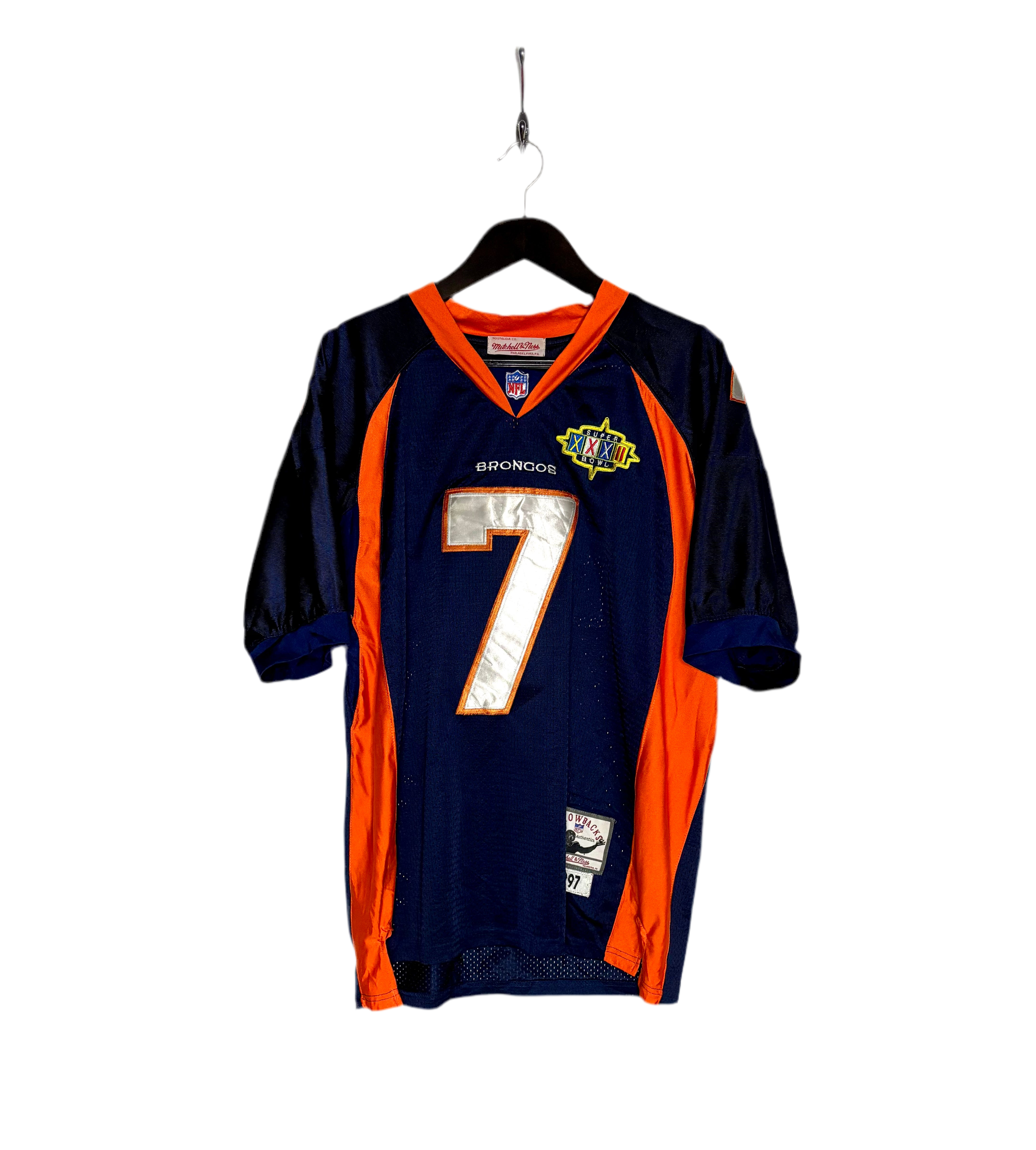 Mitchell & Ness Vintage NFL Denver Broncos Jersey #7 John Elway Blau Größe M