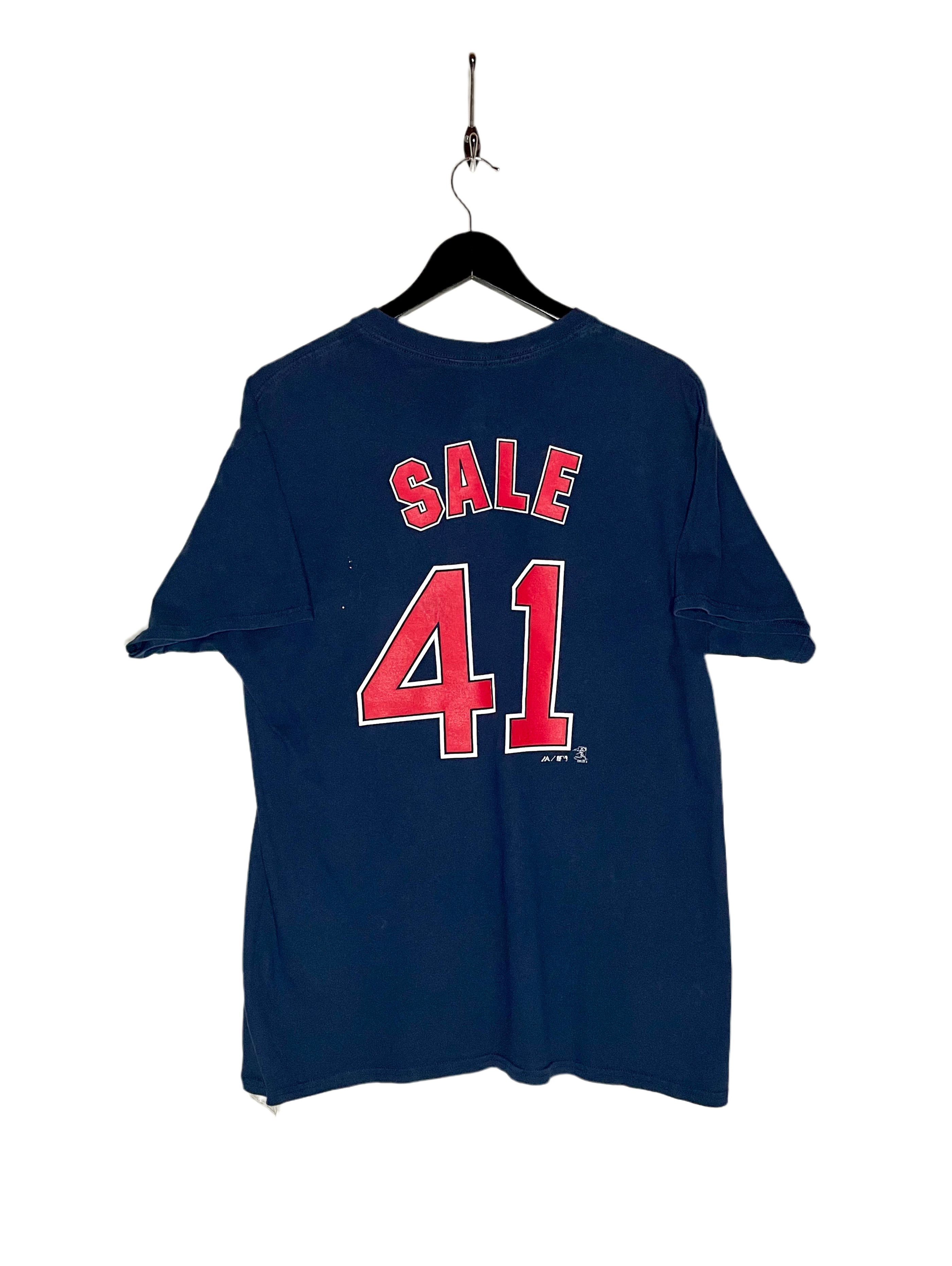 Majestic T-Shirt Red Sox #41 Sale Blau Größe L