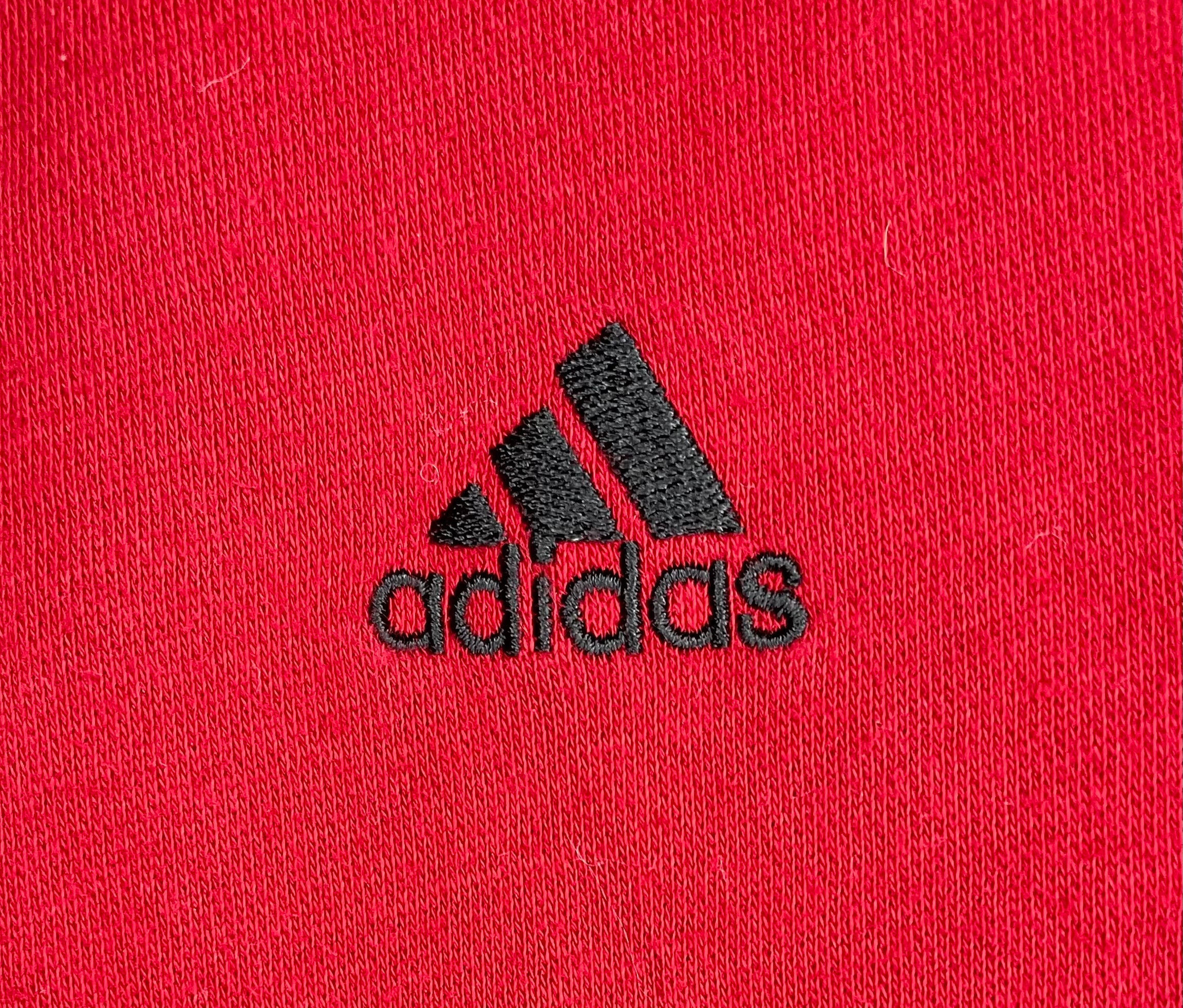 Adidas Vintage Zip Hoodie Rot Größe M