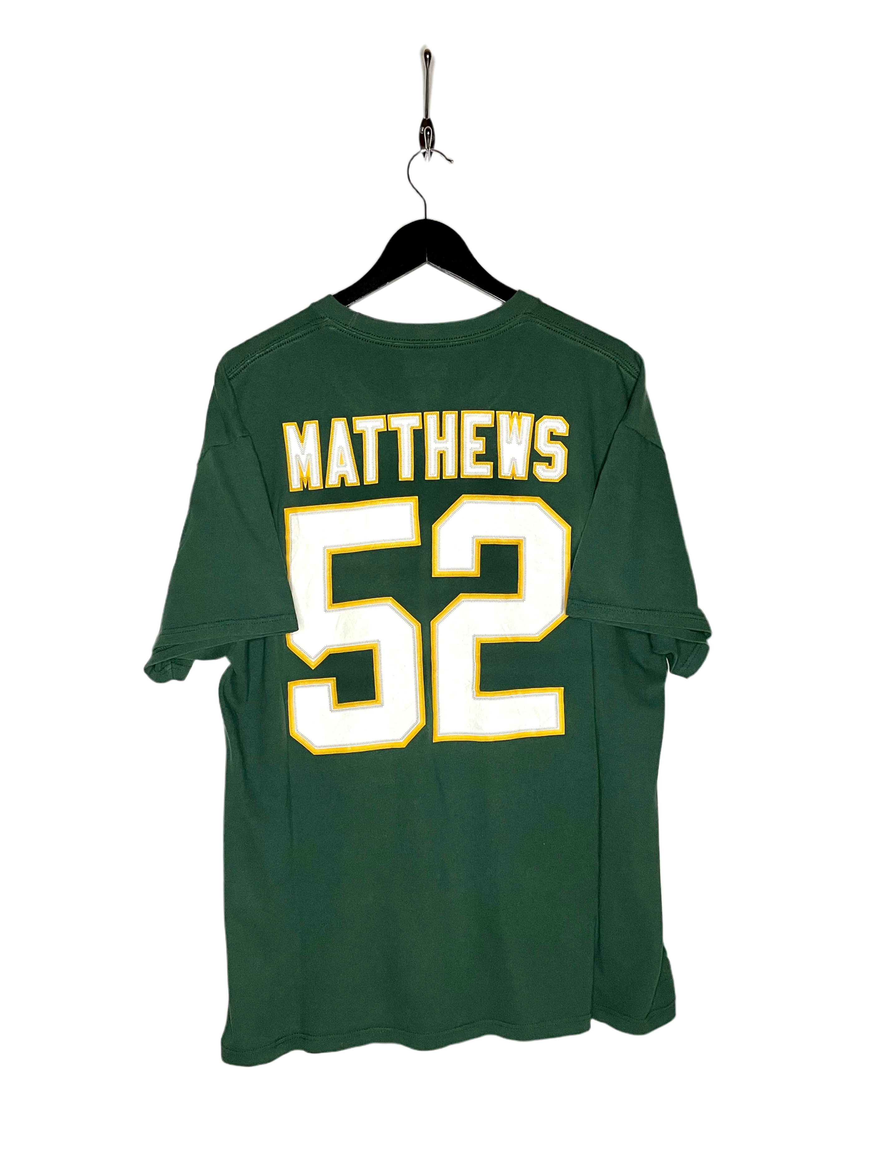 Camiseta NFL Green Bay Packers #52 Matthews Verde Talla XL 