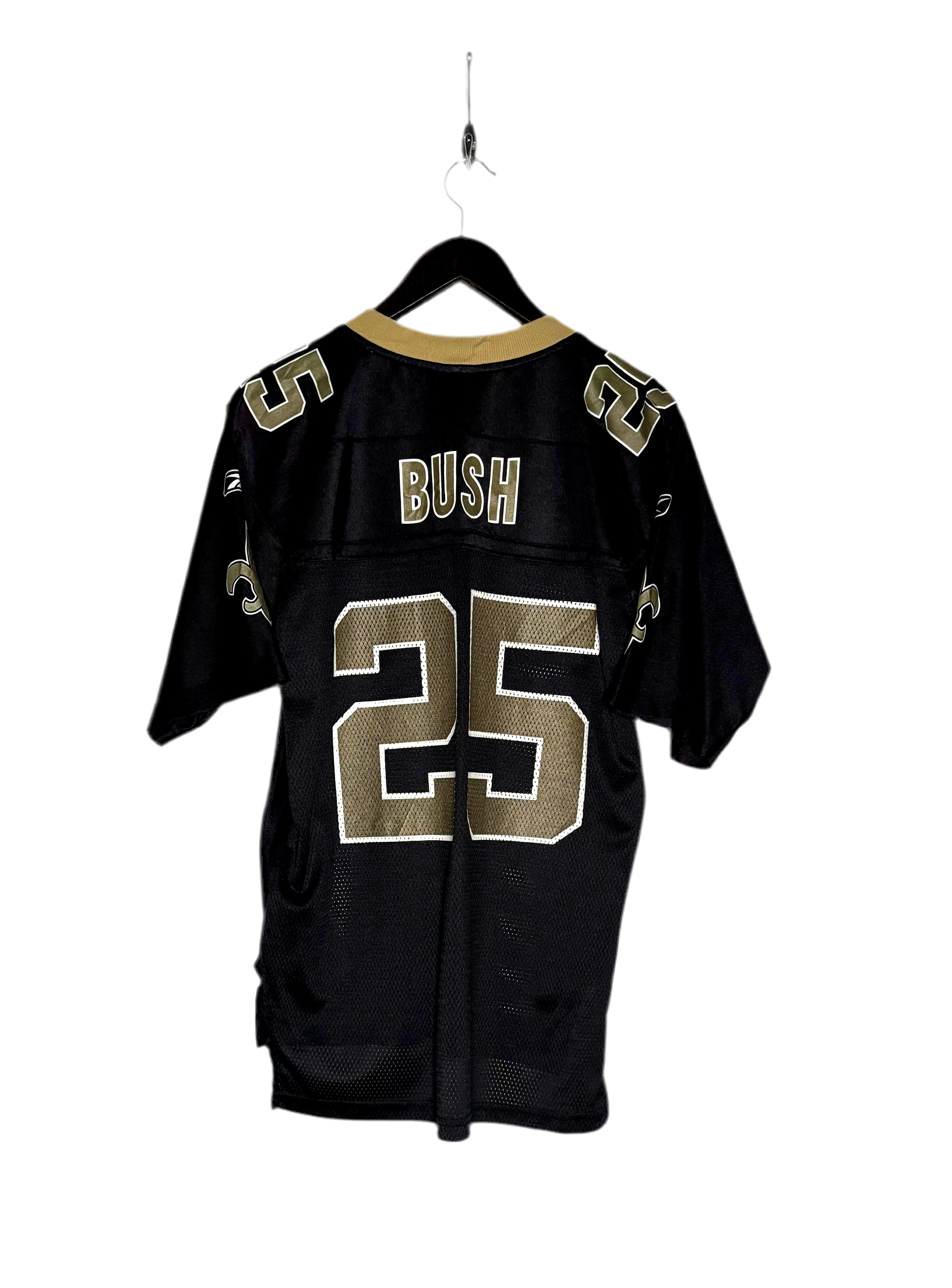 Reebok NFL New Orleans Saints Jersey #25 Reggie Bush Schwarz Größe S