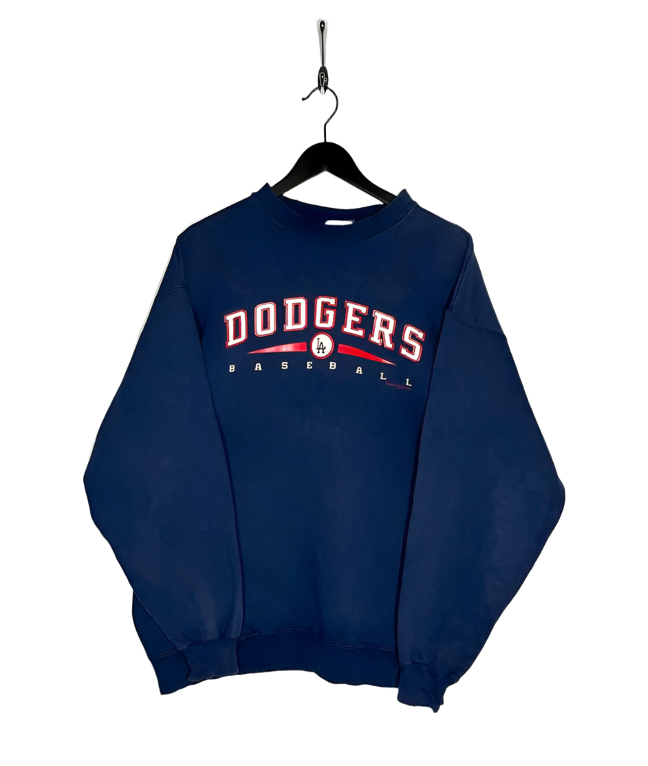 Majestic Vintage Sweater 2002 LA Dodgers Blue Size L 