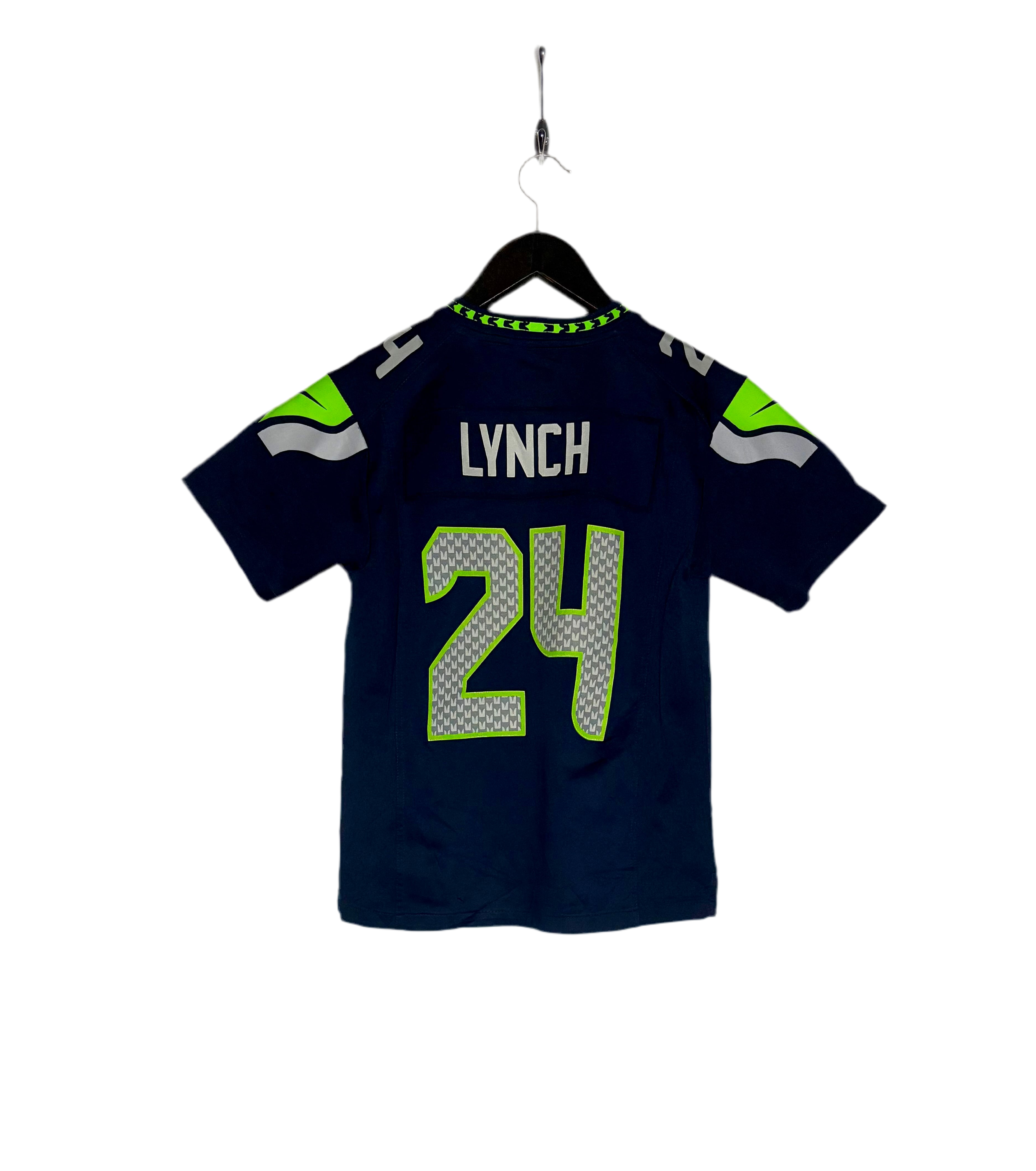 Nike NFL Seattle Seahawks Jersey #24 Marshawn Lynch Blau Größe M Kinder