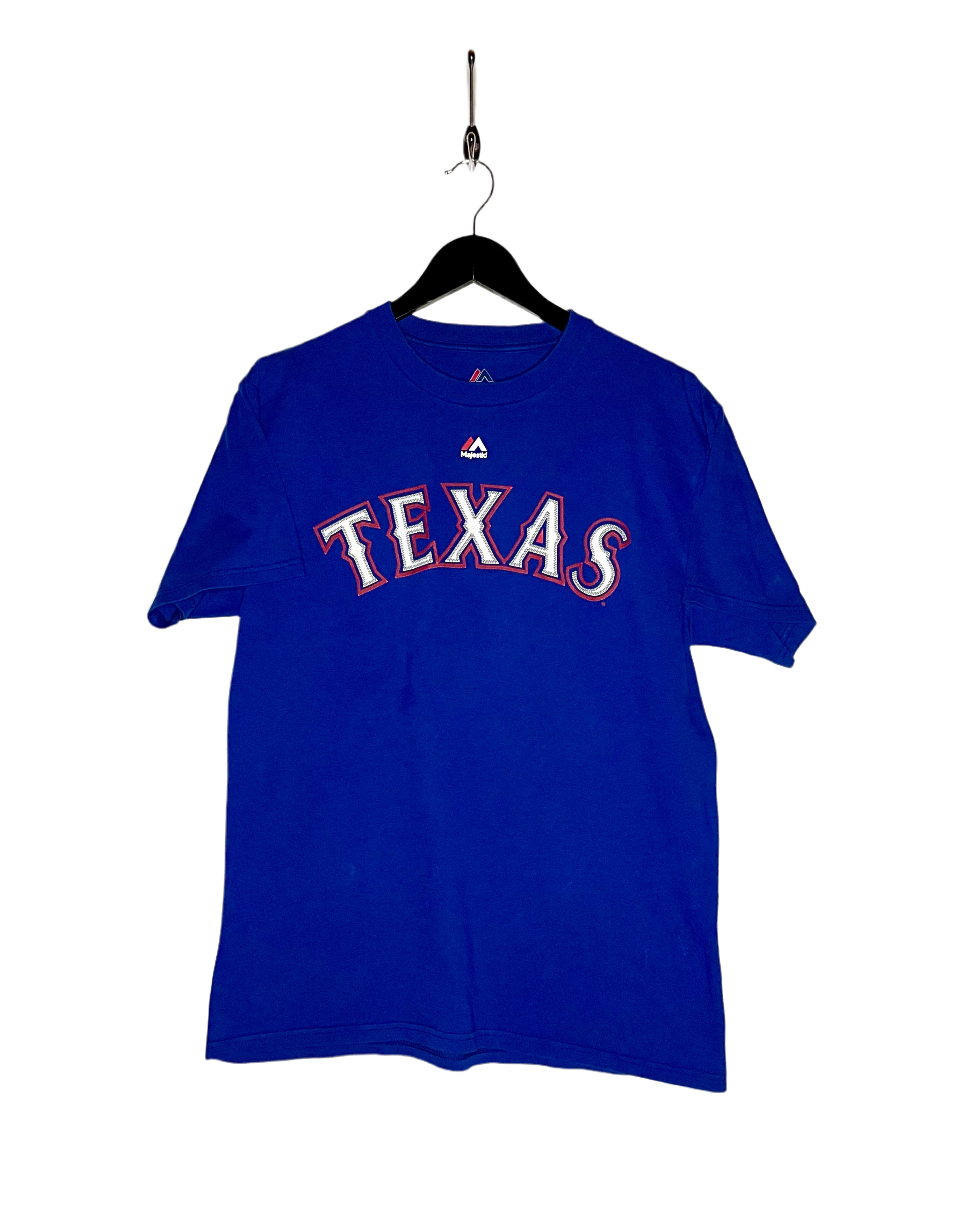 Majestic T-Shirt Texas Rangers #3 Wilson Blau Größe M