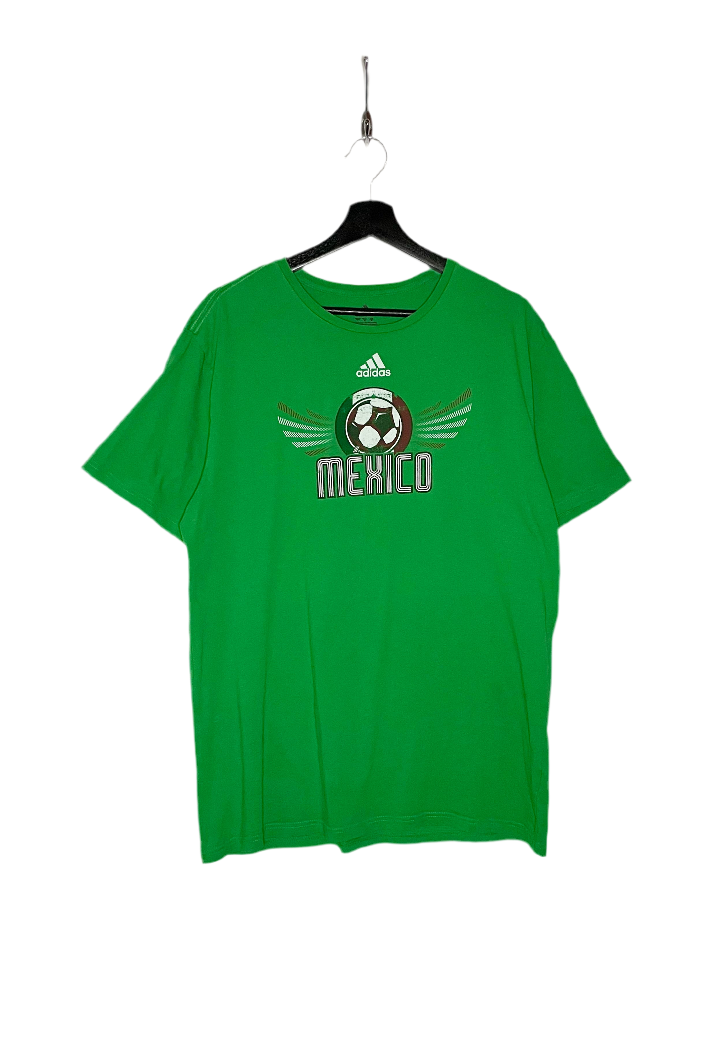 Adidas Vintage T-Shirt Mexiko Grün Größe L