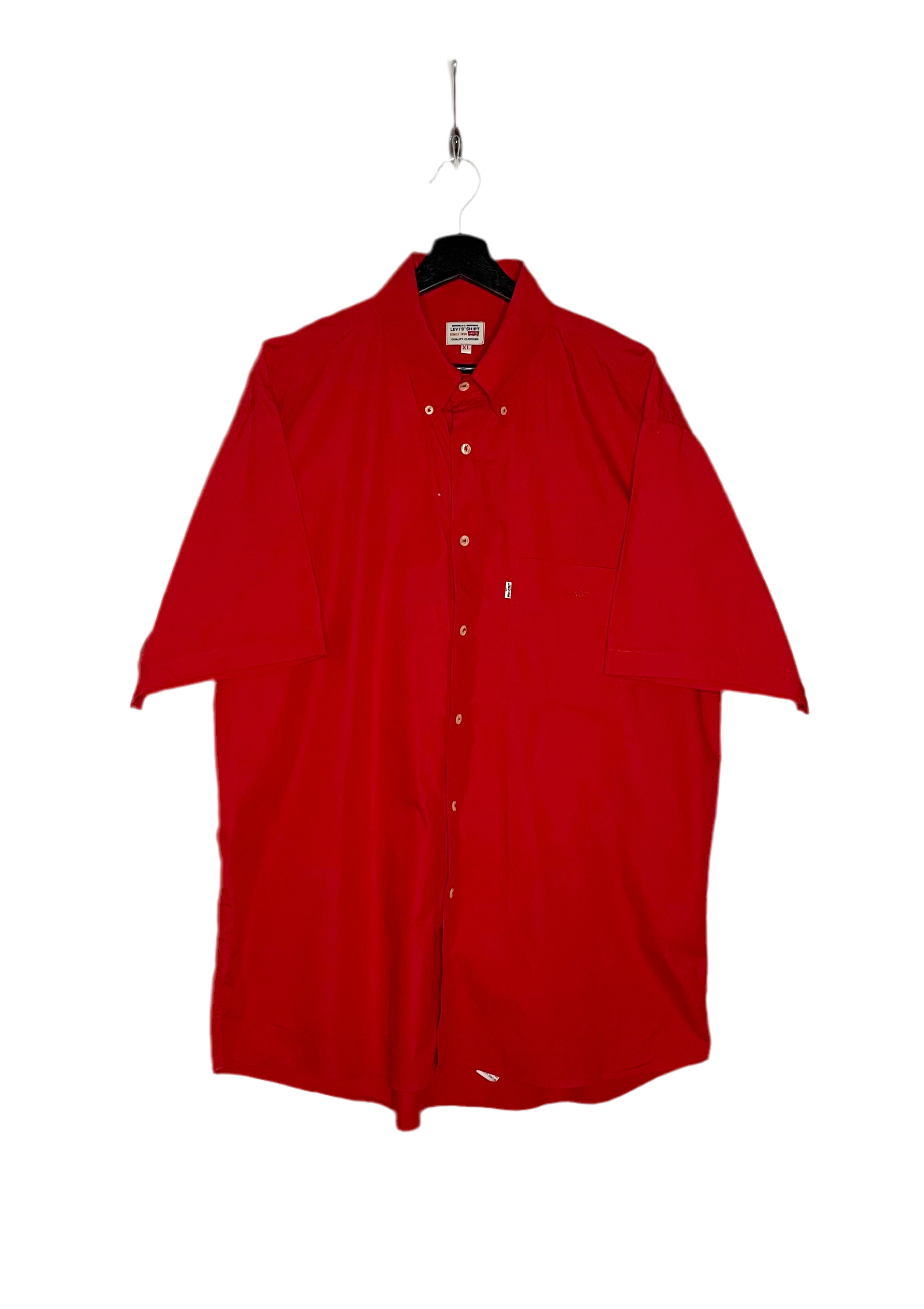 Levi`s Vintage kurzarm Hemd Rot Größe XL