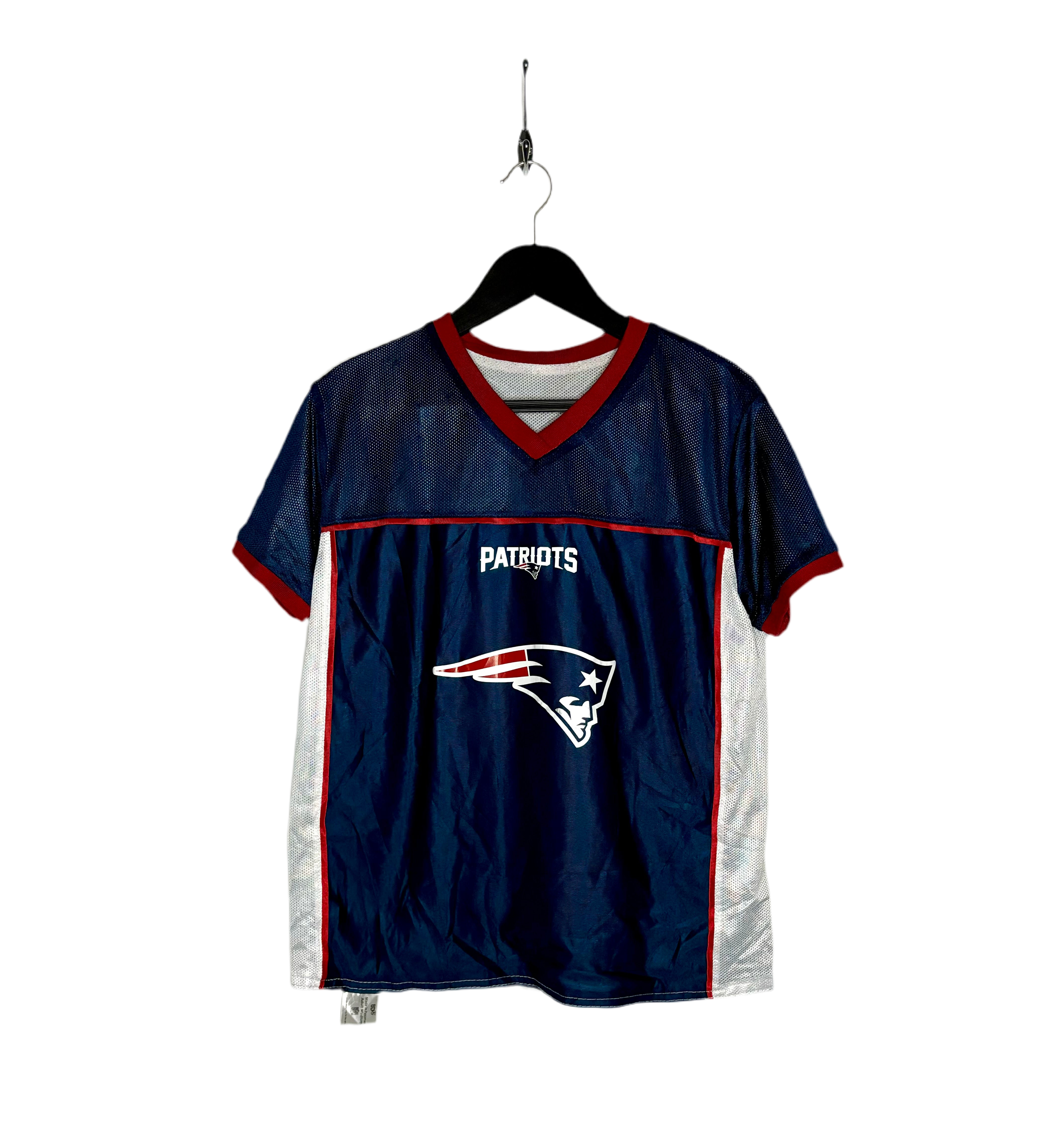 NFL New England Patriots Flag Football Jersey Blau/Weiß Größe M