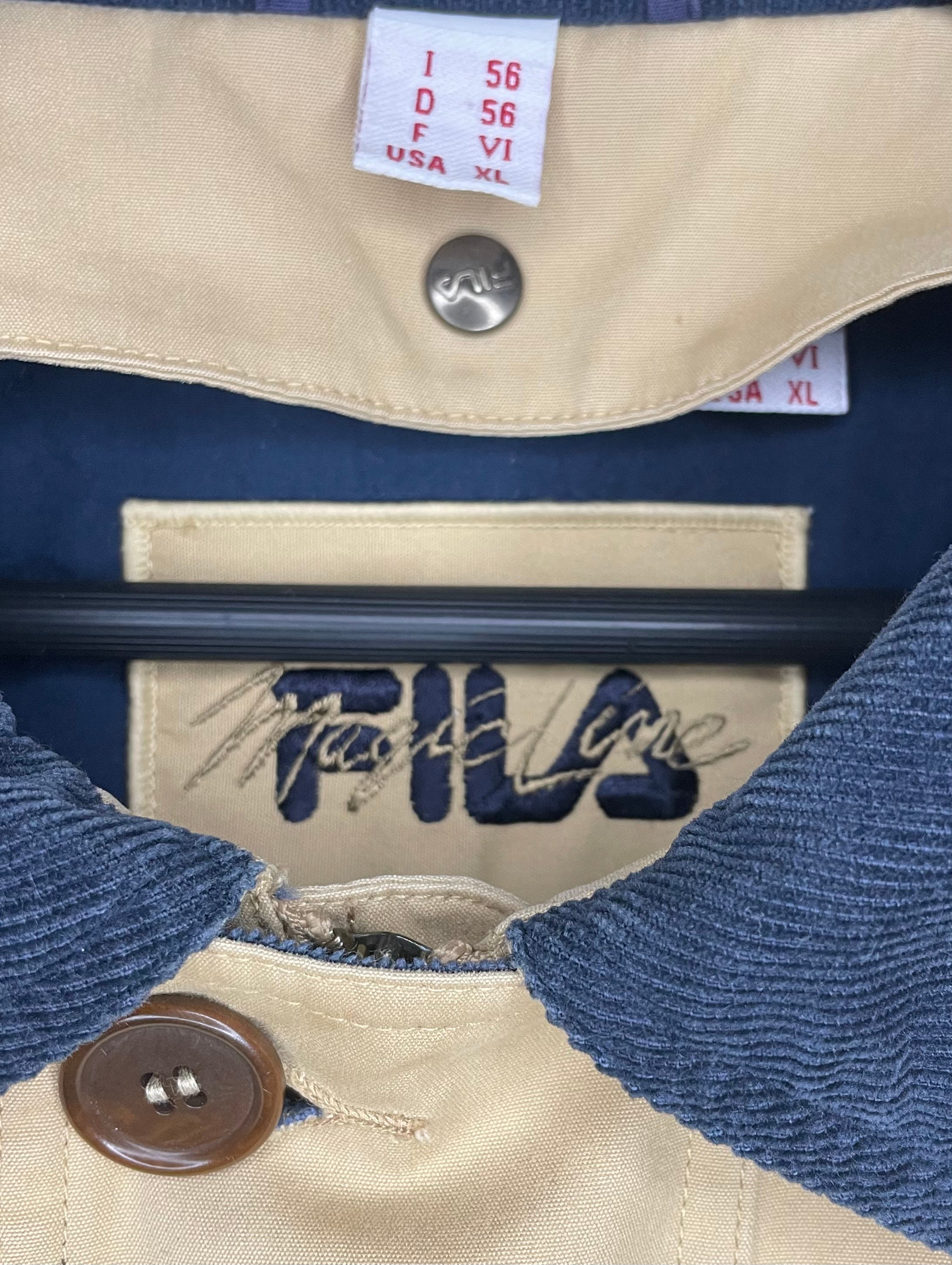 FILA Vintage Jacke Beige Größe XL