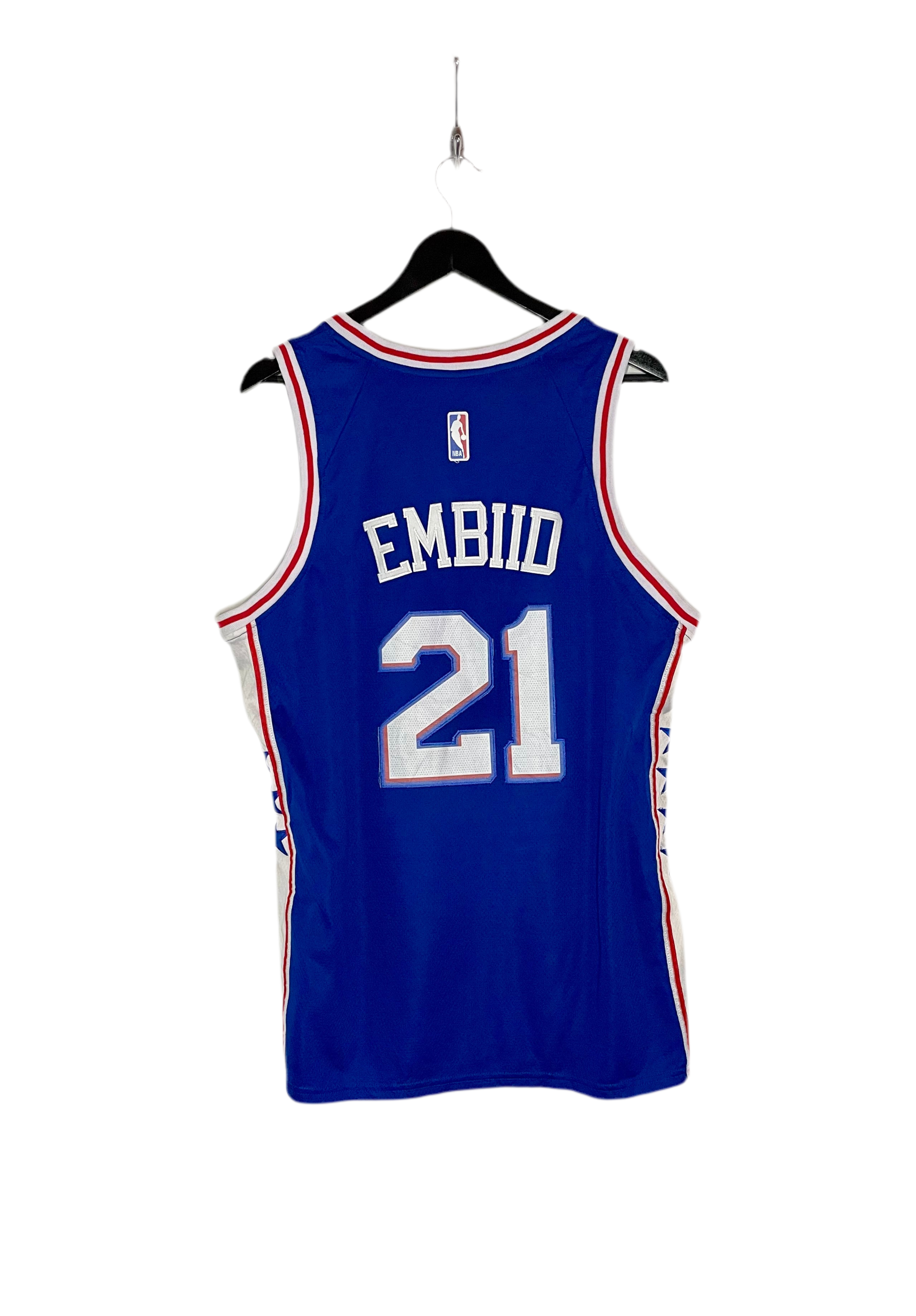 Nike NBA Jersey Philadelphia 76ers #21 Joel Embiid Blau Größe L