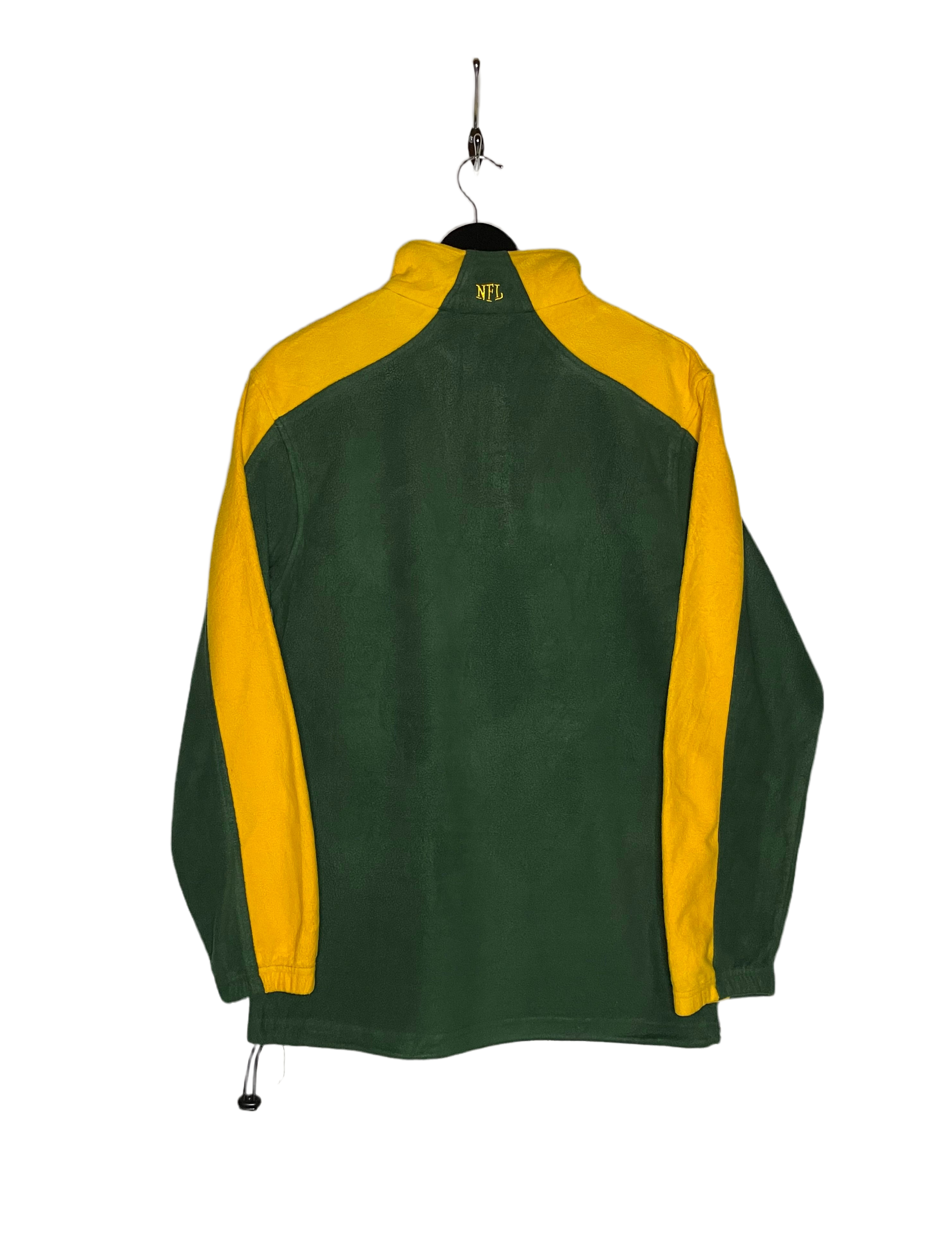 NFL Q-Zip Fleece Sweater Green Bay Packers Grün/Gelb Größe L