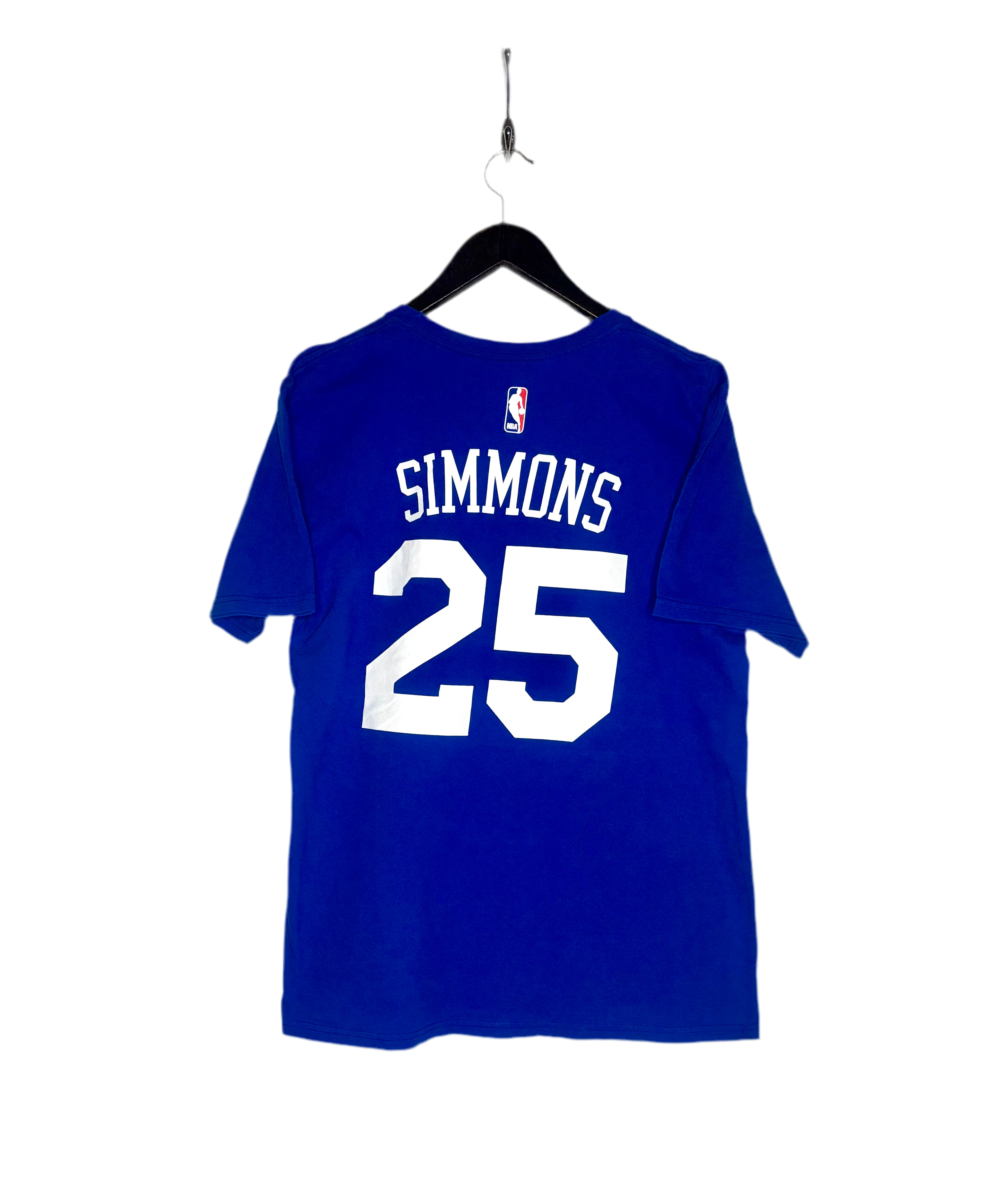 Adidas NBA Philadelphia 76ers T-Shirt #25 Ben Simmons Blau Größe L